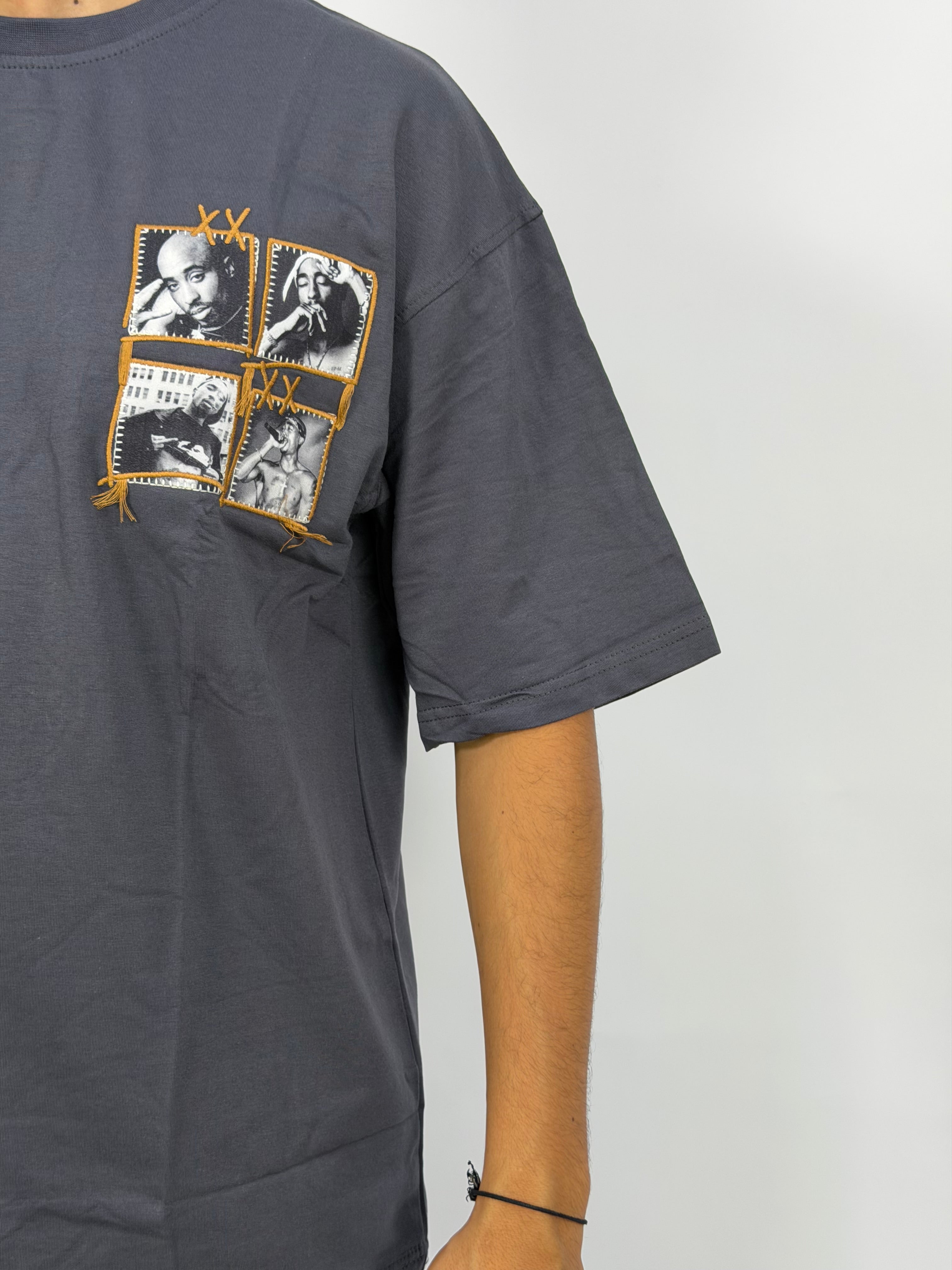 T-shirt ORIGINAL Oversize Gris – Tupac Street Edition
