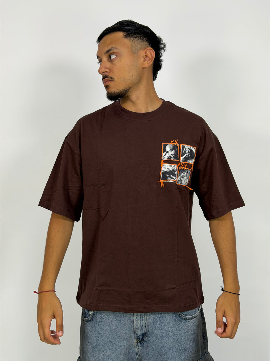 T-shirt ORIGINAL Oversize Marron – Tupac Street Edition