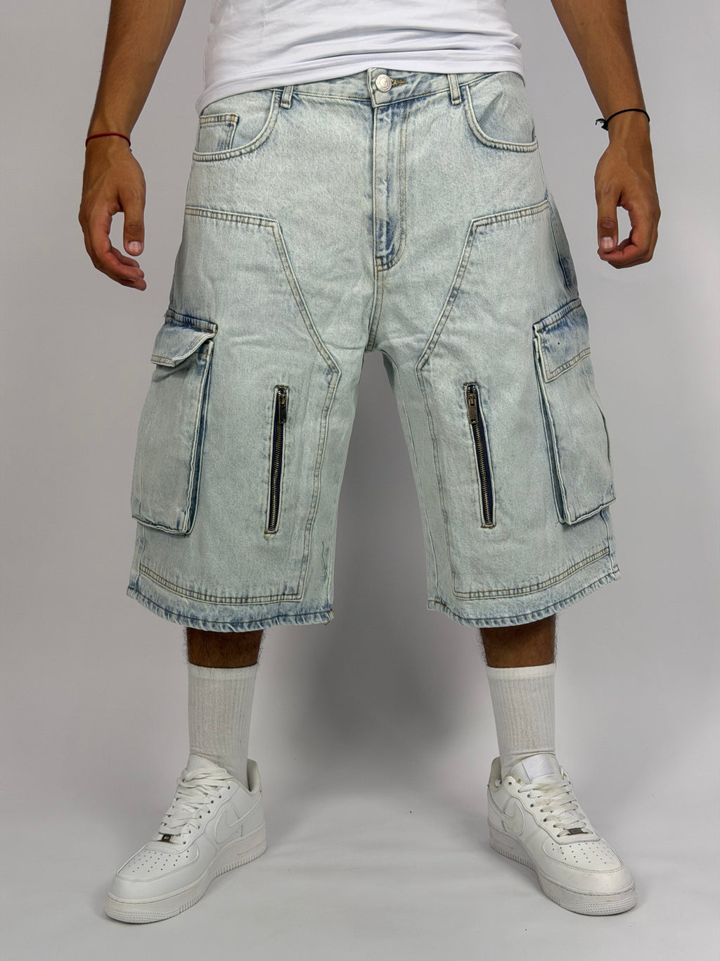 Short ORIGINAL Cargo Zippé Bleu - Street teck Edition