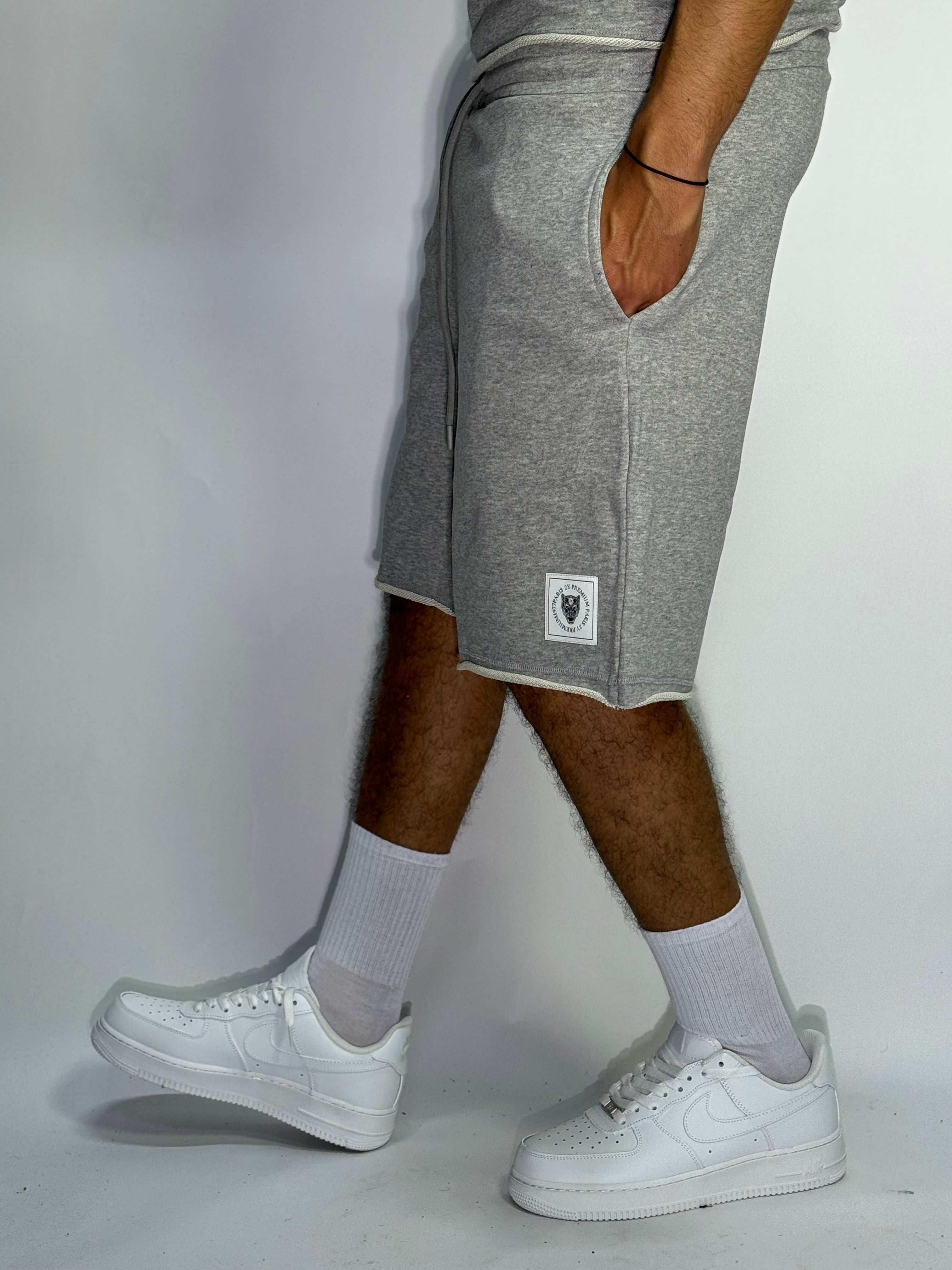 Ensemble Été Gris 1ère Qualité – Sans Manches + Short Ultra Confort