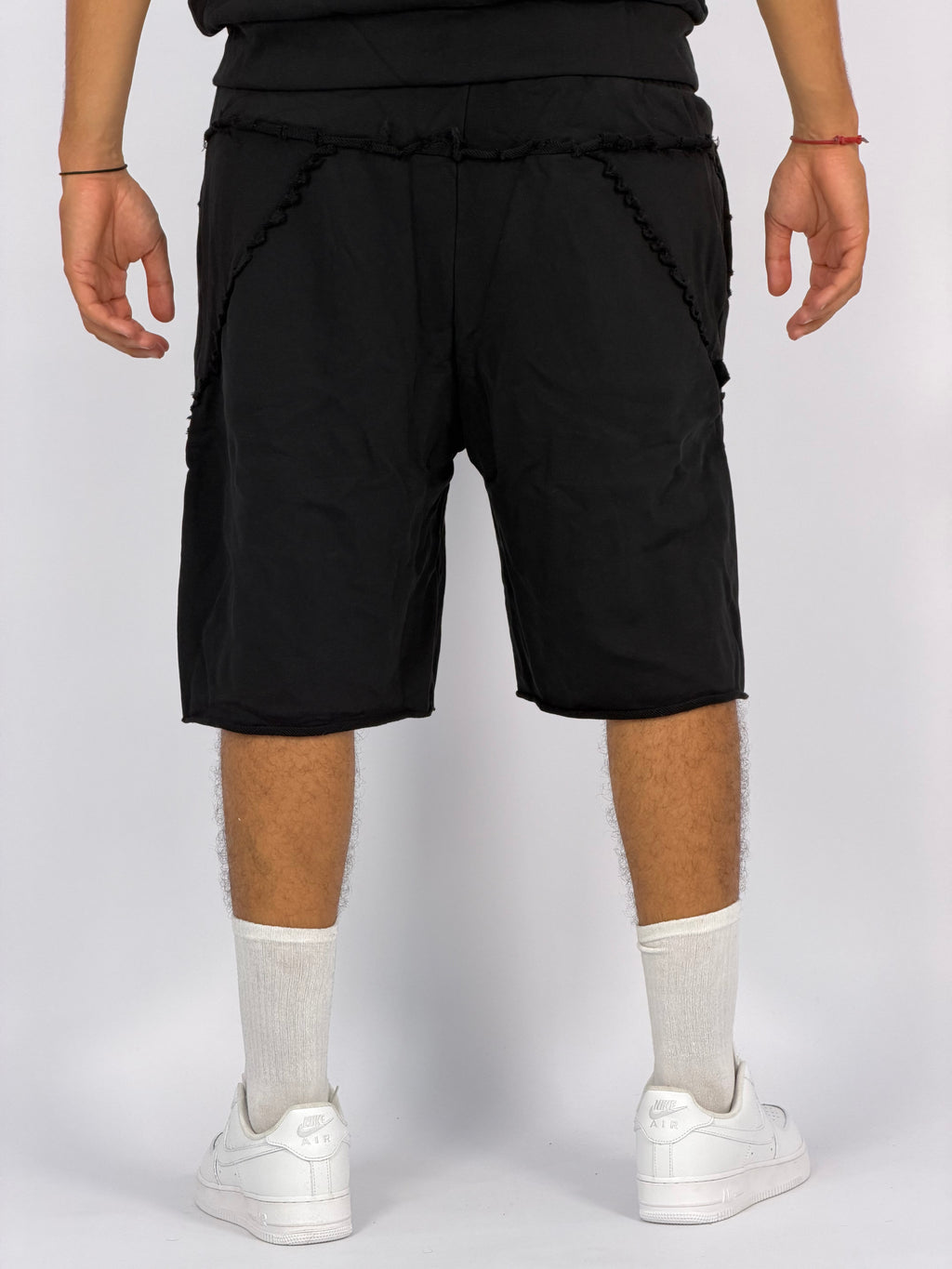 Ensemble “SAND WAVE” Noir  – Hoodie Sans Manches + Short Summer Fit
