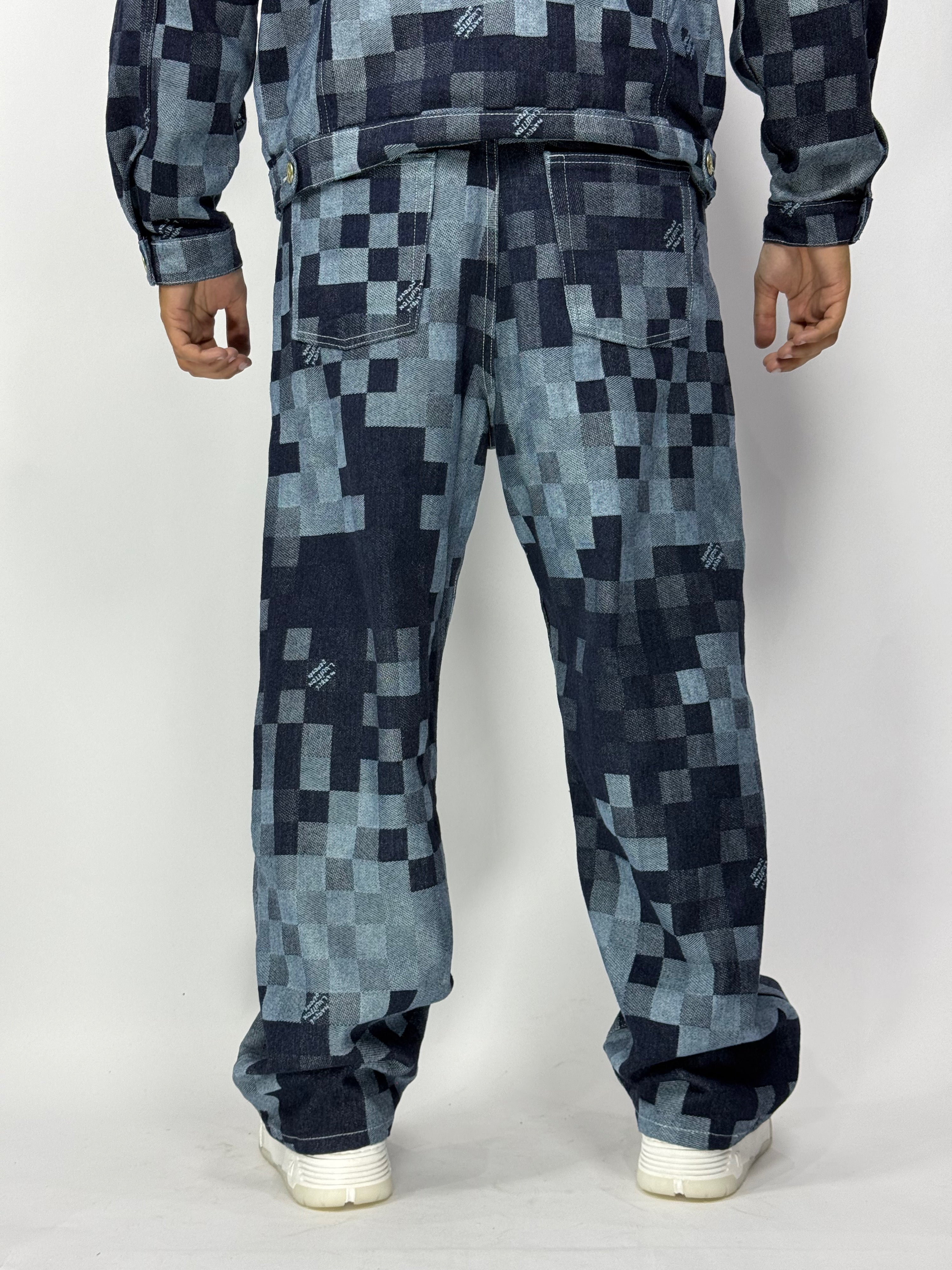 Ensemble Pixel Denim – Édition Limitée 1ʳᵉ Qualité