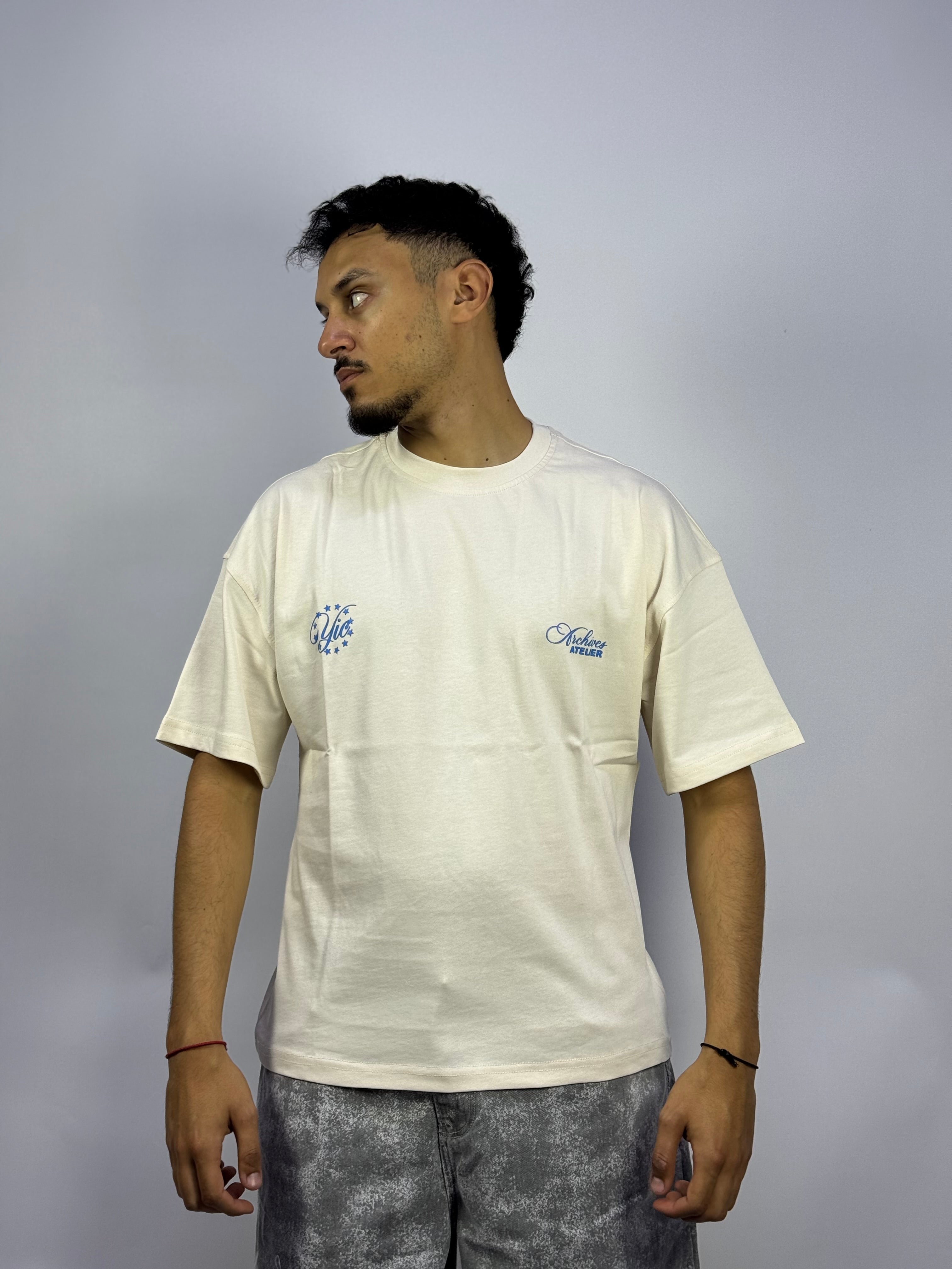 T-shirt Oversize Beige Minimaliste – Streetwear