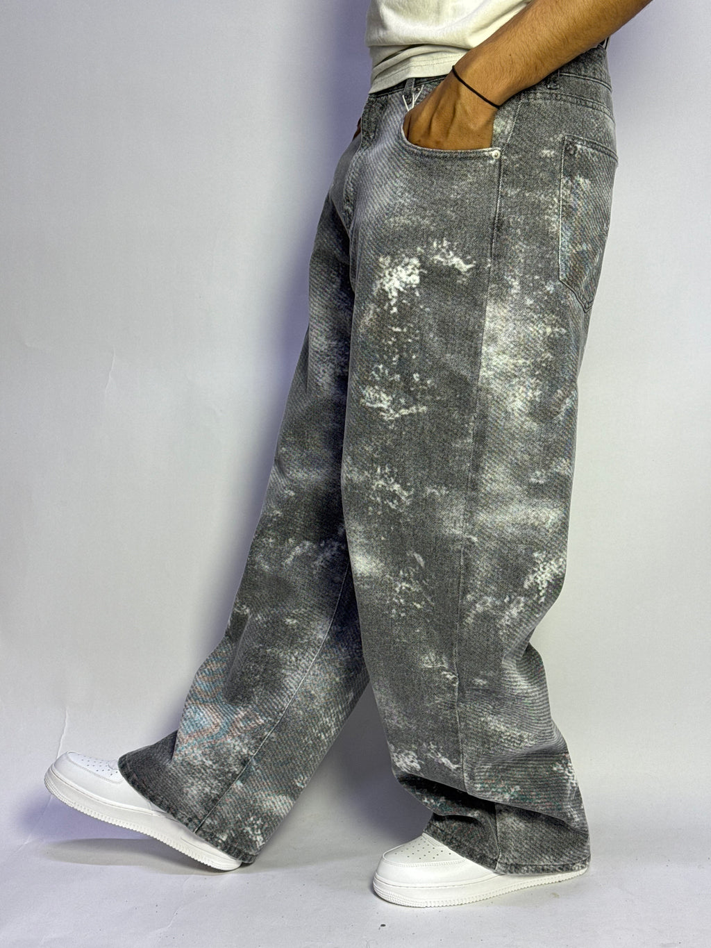 Pantalon Denim Grey Wash - 1 Ère Qualité