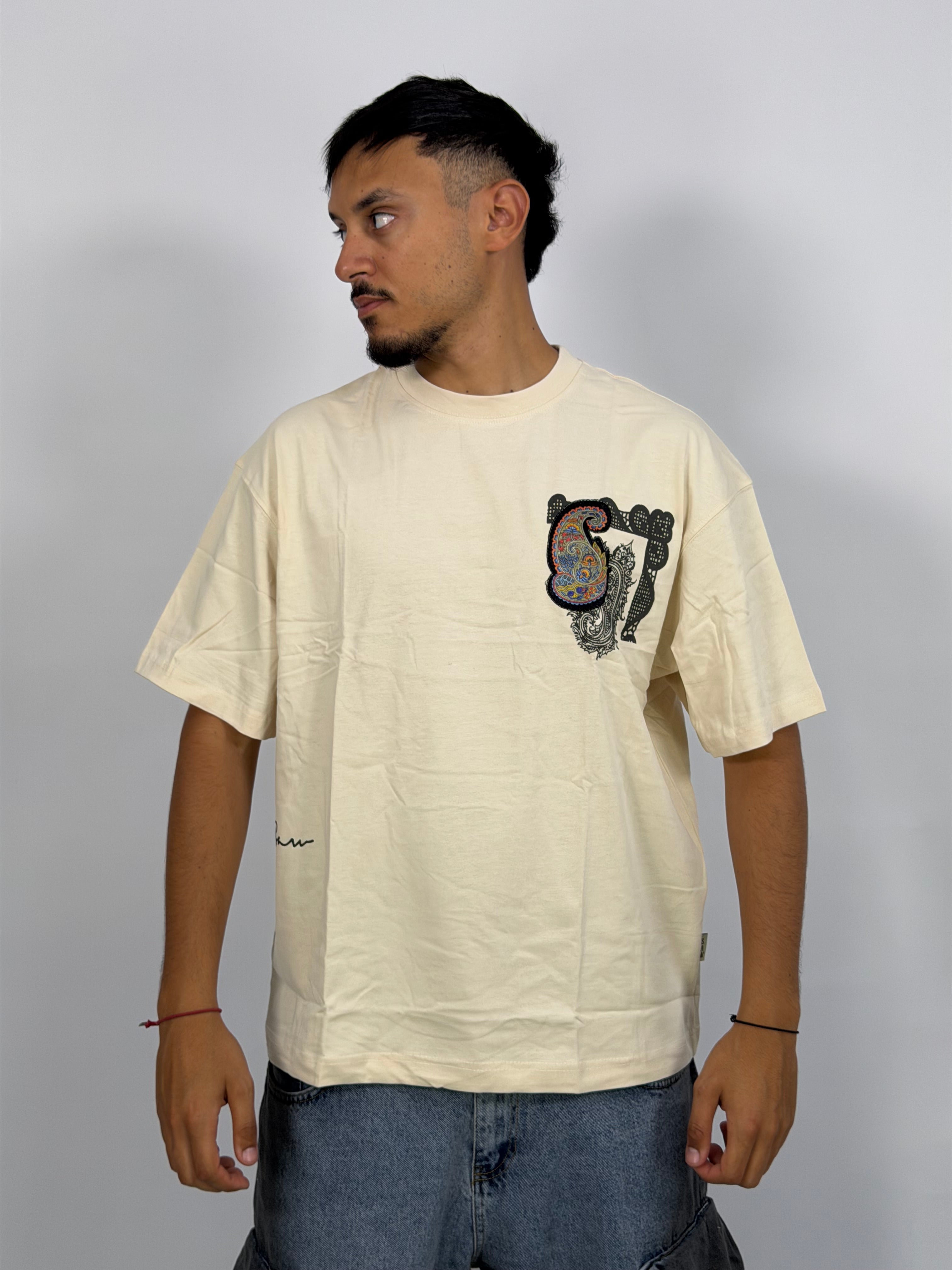 T-shirt ORIGINAL Oversize Blanc – Paisley Statement “I Learned & Changed” Edition