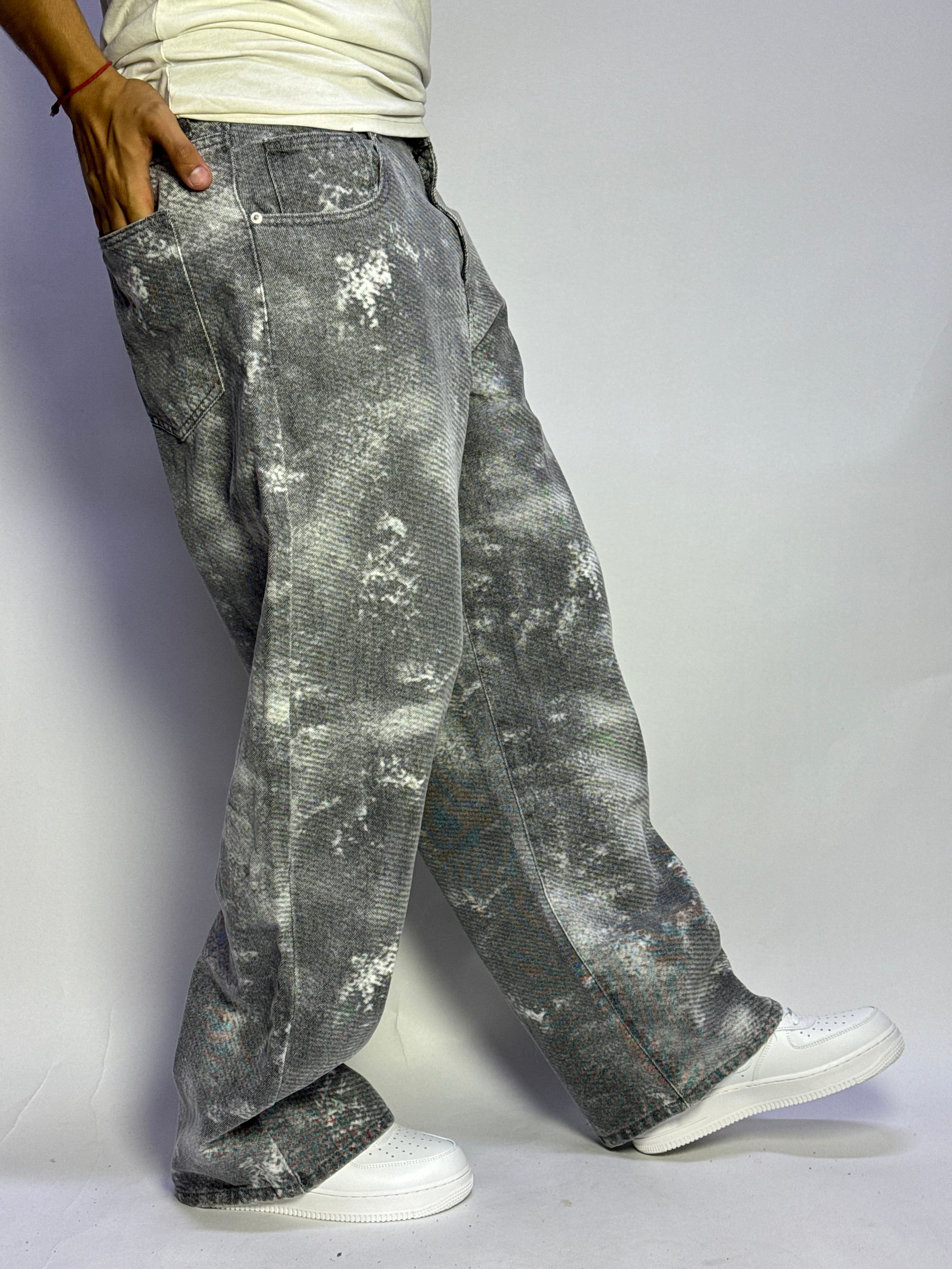 Pantalon Denim Grey Wash - 1 Ère Qualité