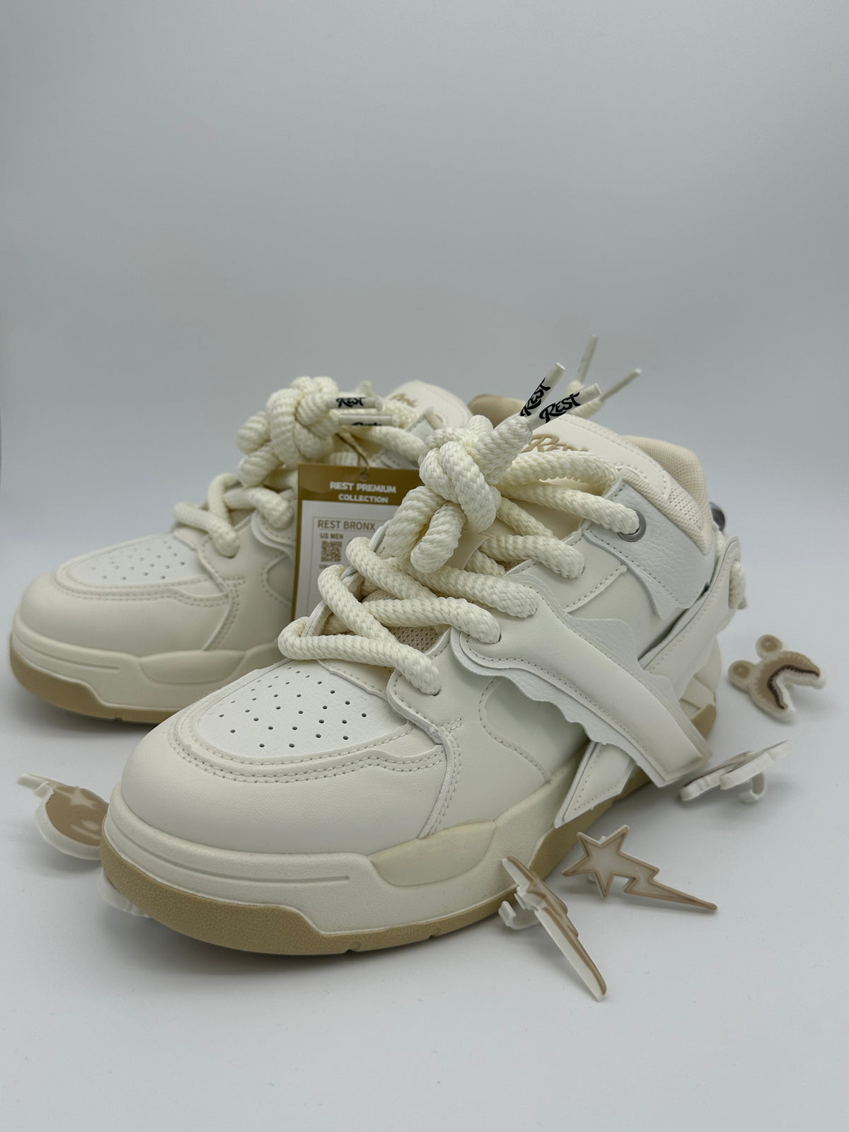 Espadrille REST ORIGINAL OVERSIZE - Blanc/Gold