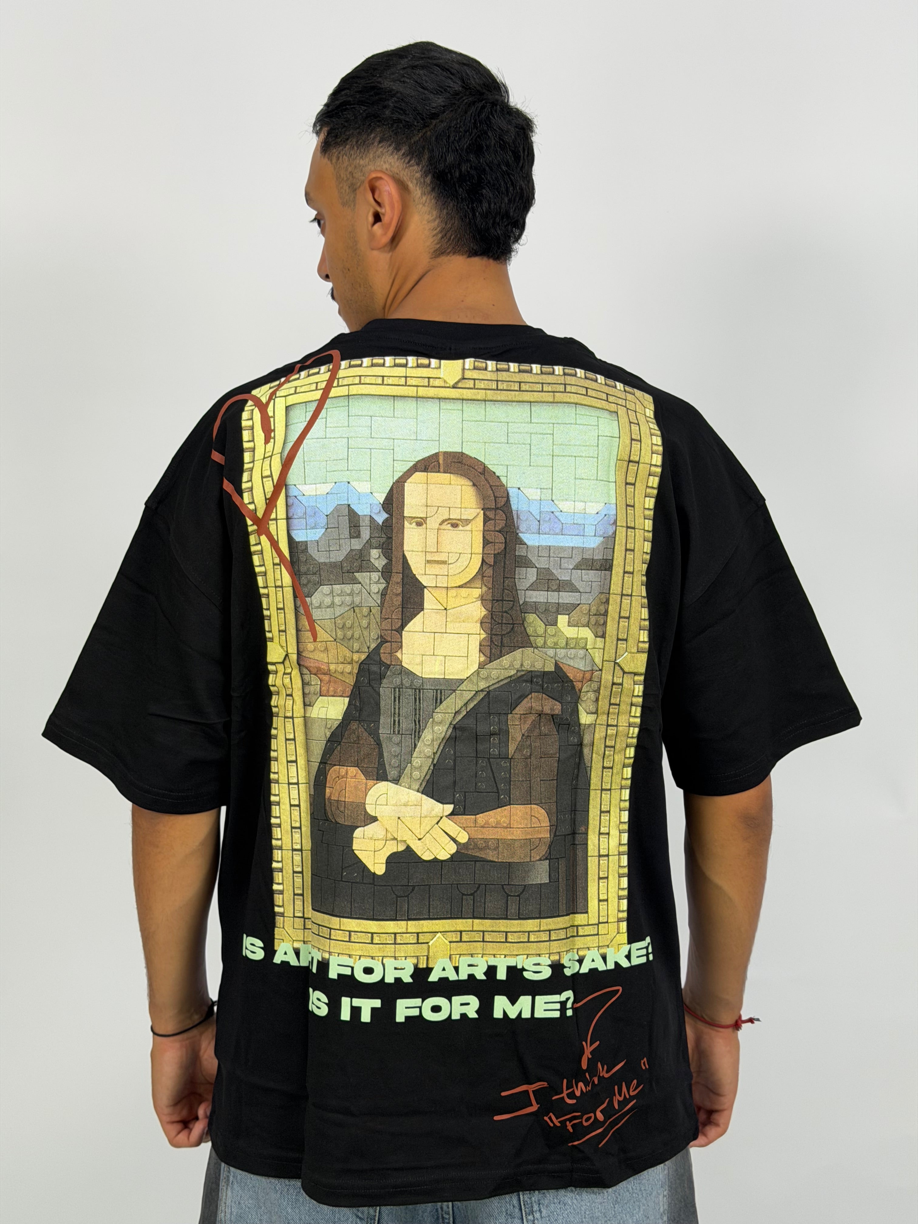 T-shirt ORIGINAL Oversize Noir – MonaLisa Art Edition