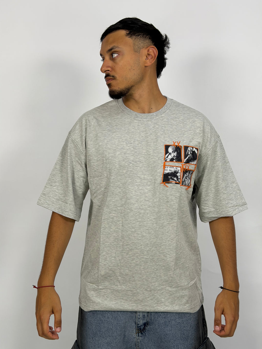 T-shirt ORIGINAL Oversize Gris – Tupac Street Edition