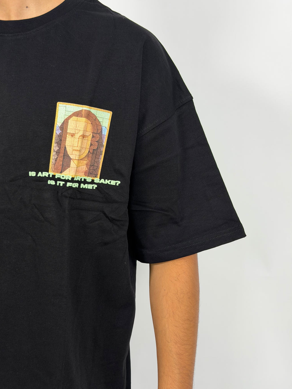 T-shirt ORIGINAL Oversize Noir – MonaLisa Art Edition