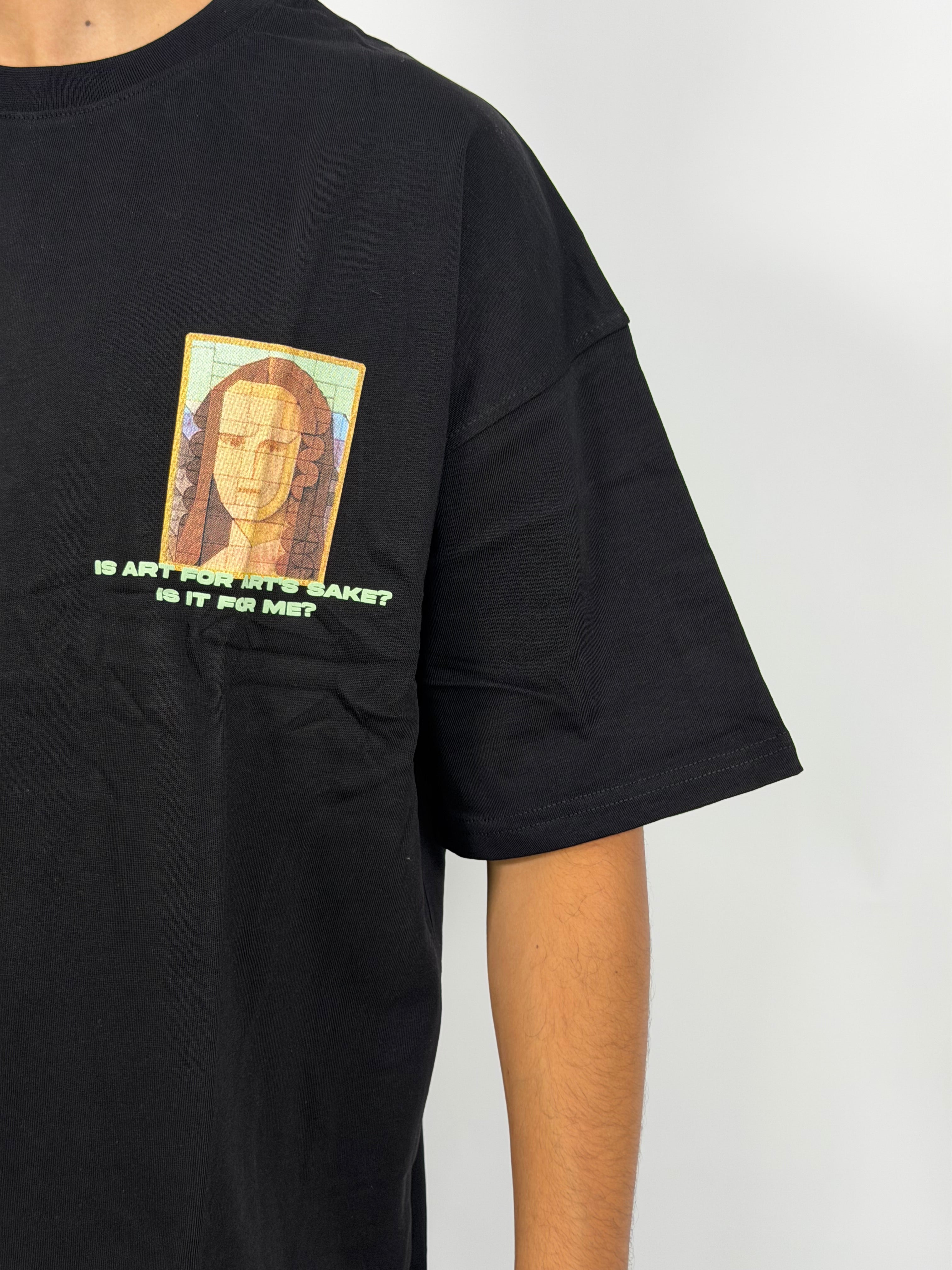 T-shirt ORIGINAL Oversize Noir – MonaLisa Art Edition