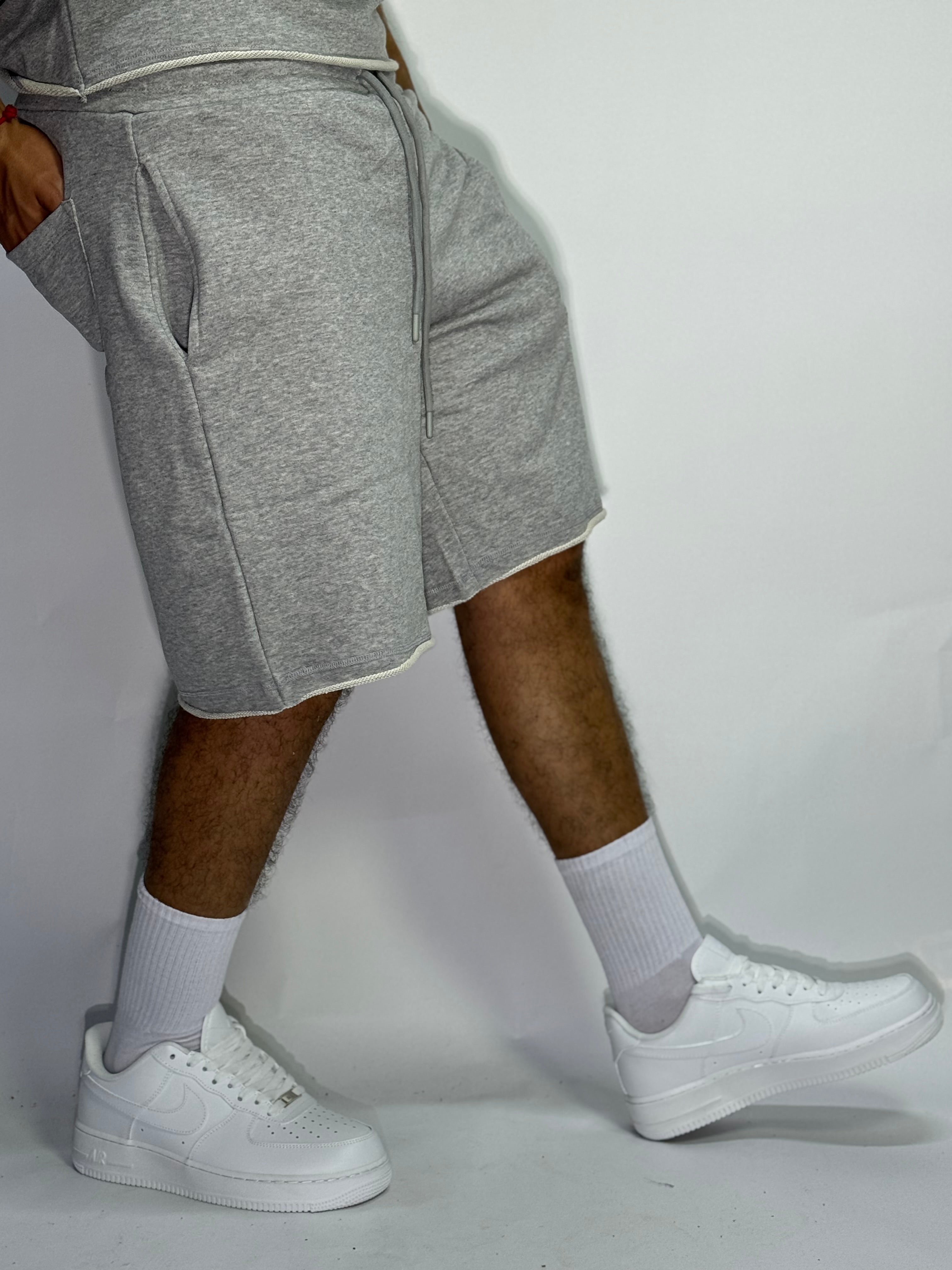 Ensemble Été Gris 1ère Qualité – Sans Manches + Short Ultra Confort
