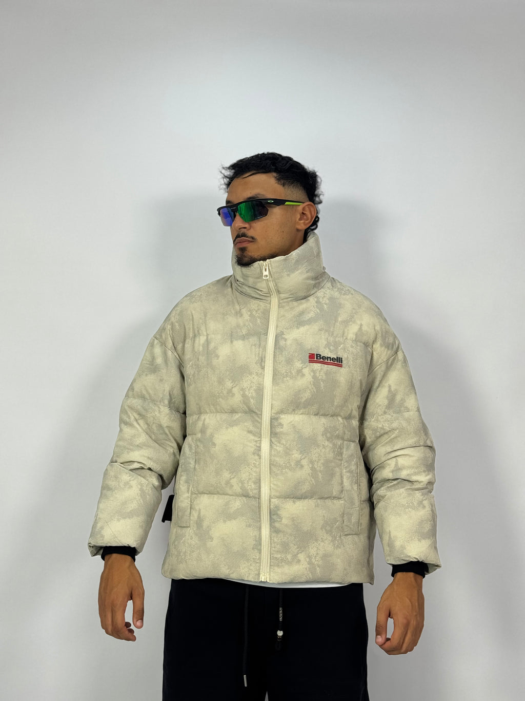 Puffer Cloud Camo – Cream Beige