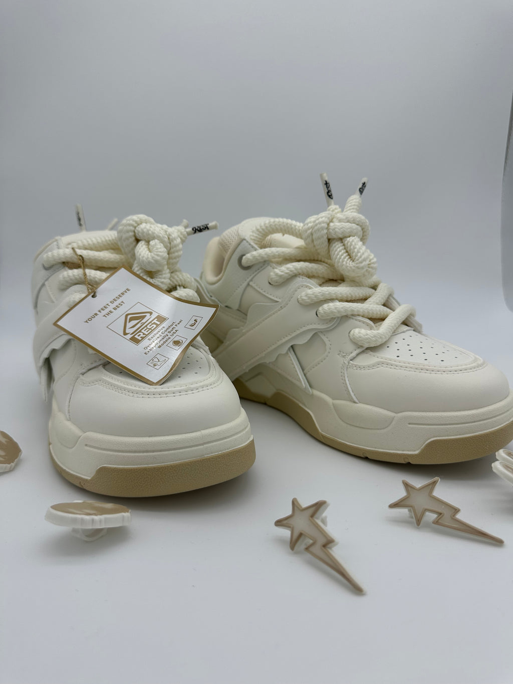 Espadrille REST ORIGINAL OVERSIZE - Blanc/Gold