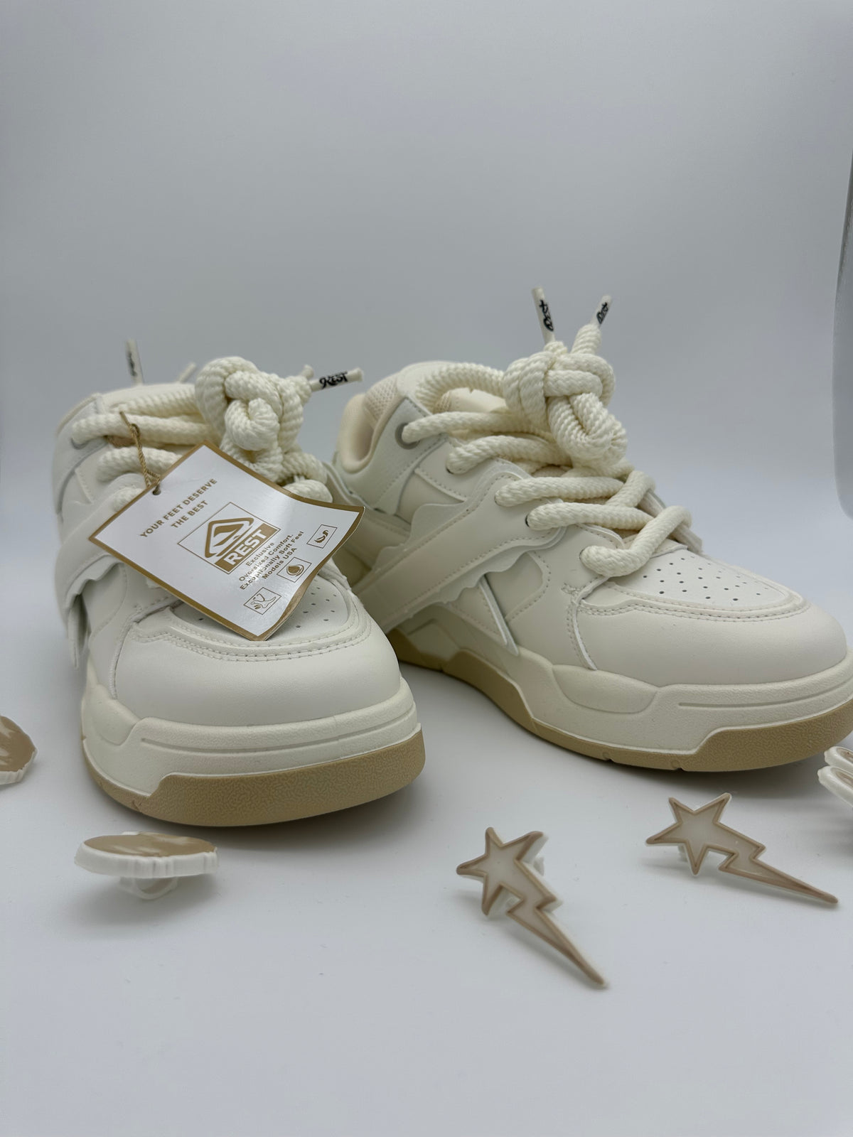 Espadrille REST ORIGINAL OVERSIZE - Blanc/Gold