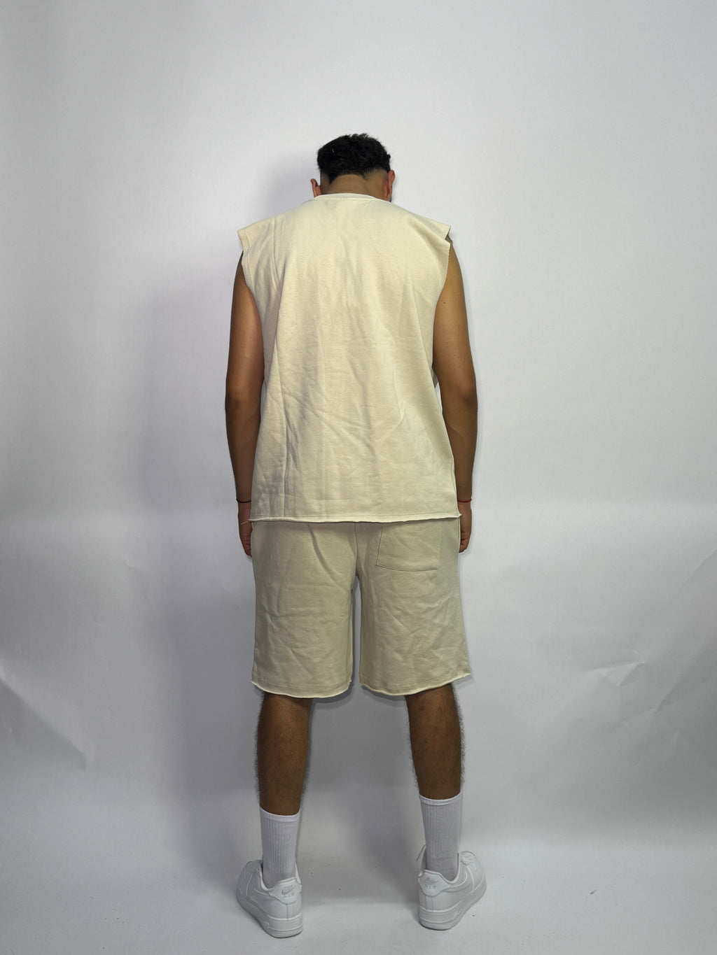 Ensemble Été Beige 1ère Qualité – Sans Manches + Short Ultra Confort
