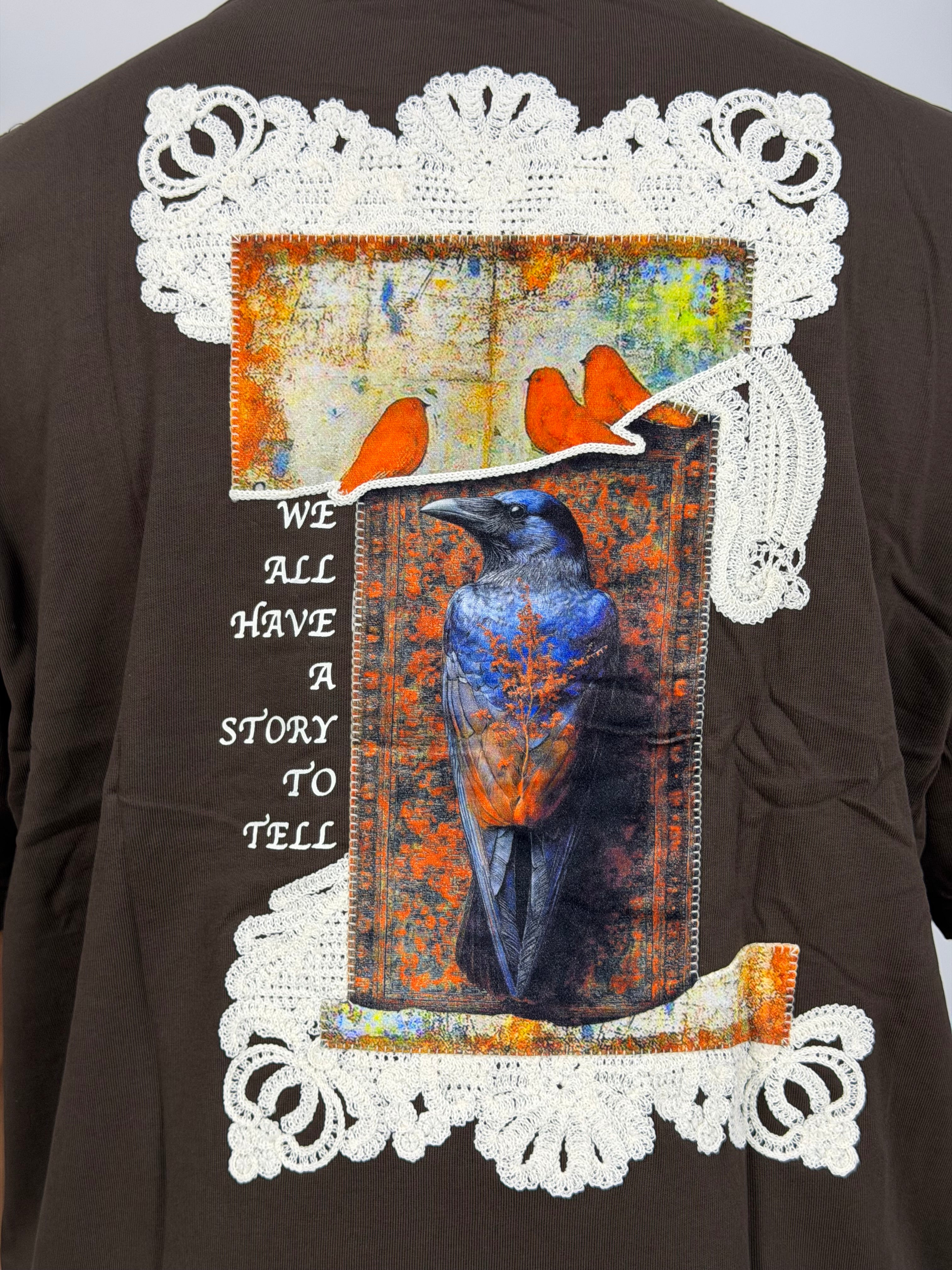 T-shirt ORIGINAL Oversize Marron– Story Frame Raven Edition