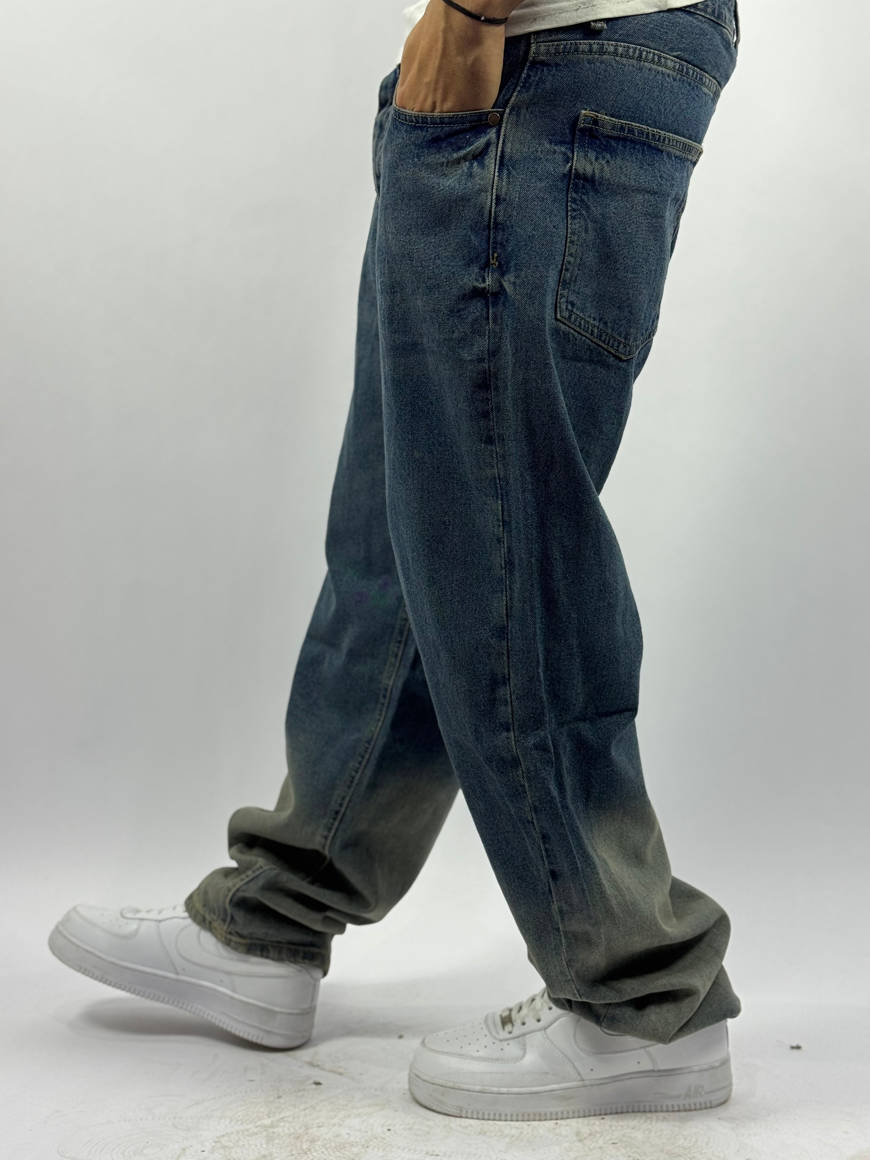 Jean Loose Dégradé – Bleu Vintage