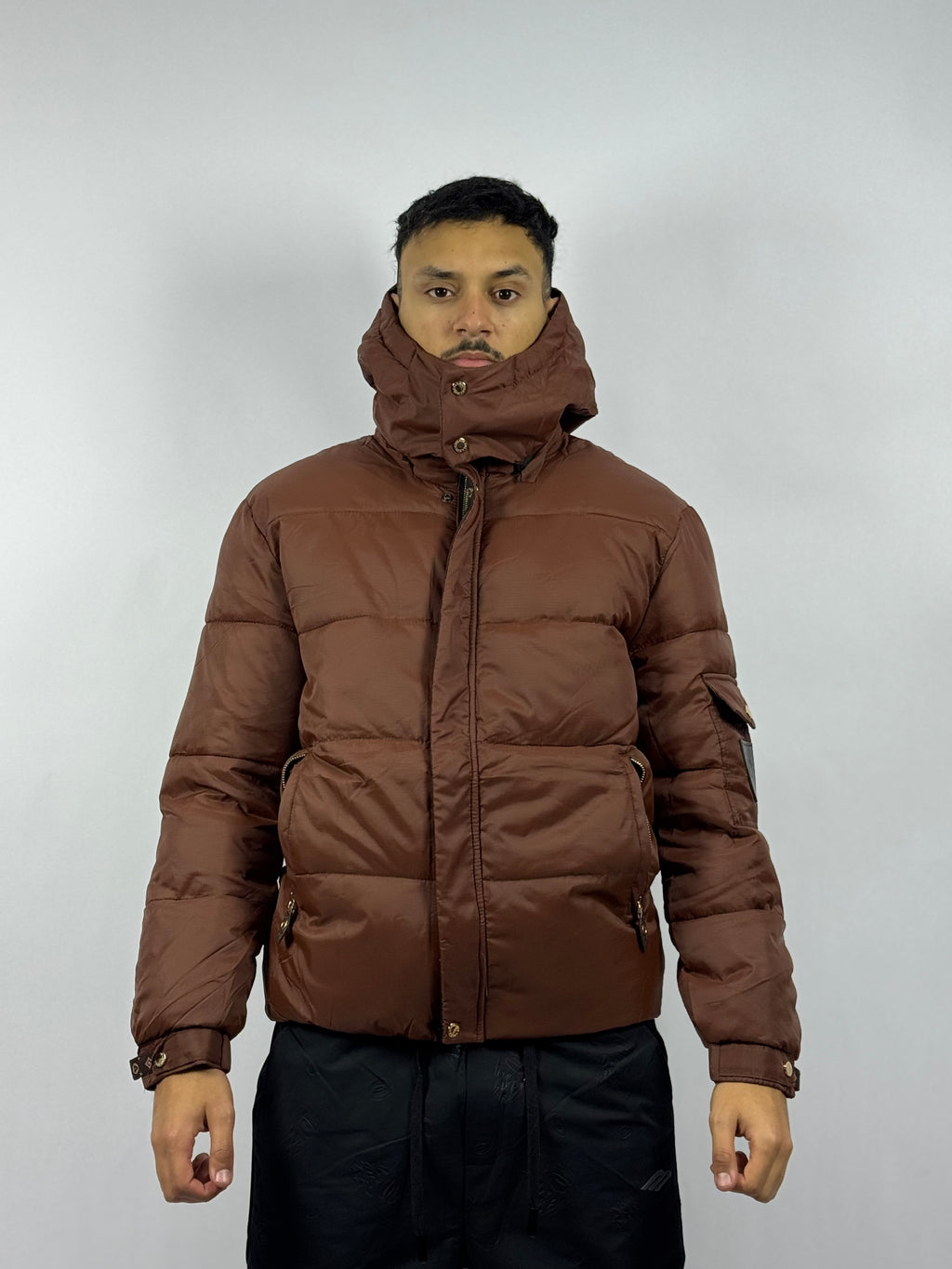 Doudoune Homme Marron Intense – Confort Matelassé & Finition Élégante