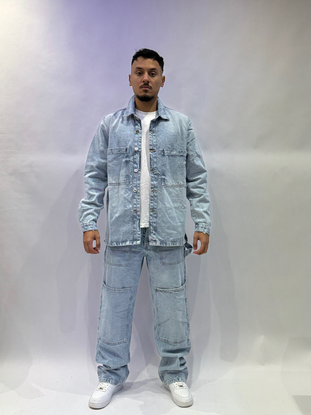 Ensemble Denim Oversize Premium – Veste & Jean Cargo