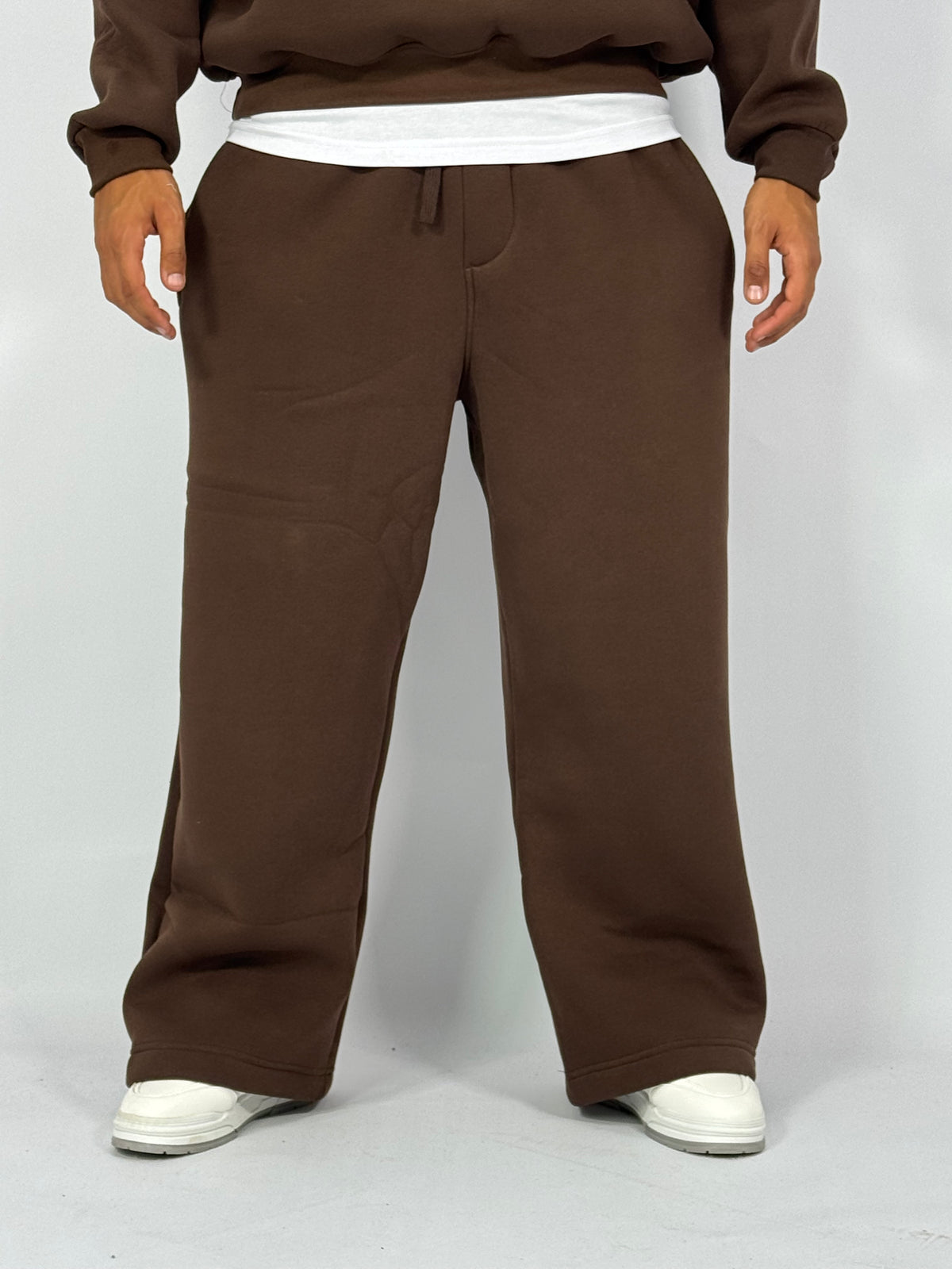 Ensemble Streetwear Oversize Marron – Sweat & Pantalon
