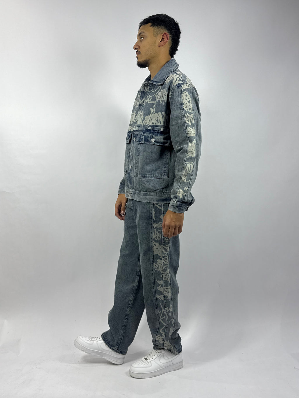 Ensemble Jeans Bleu Premium – Veste & Pantalon