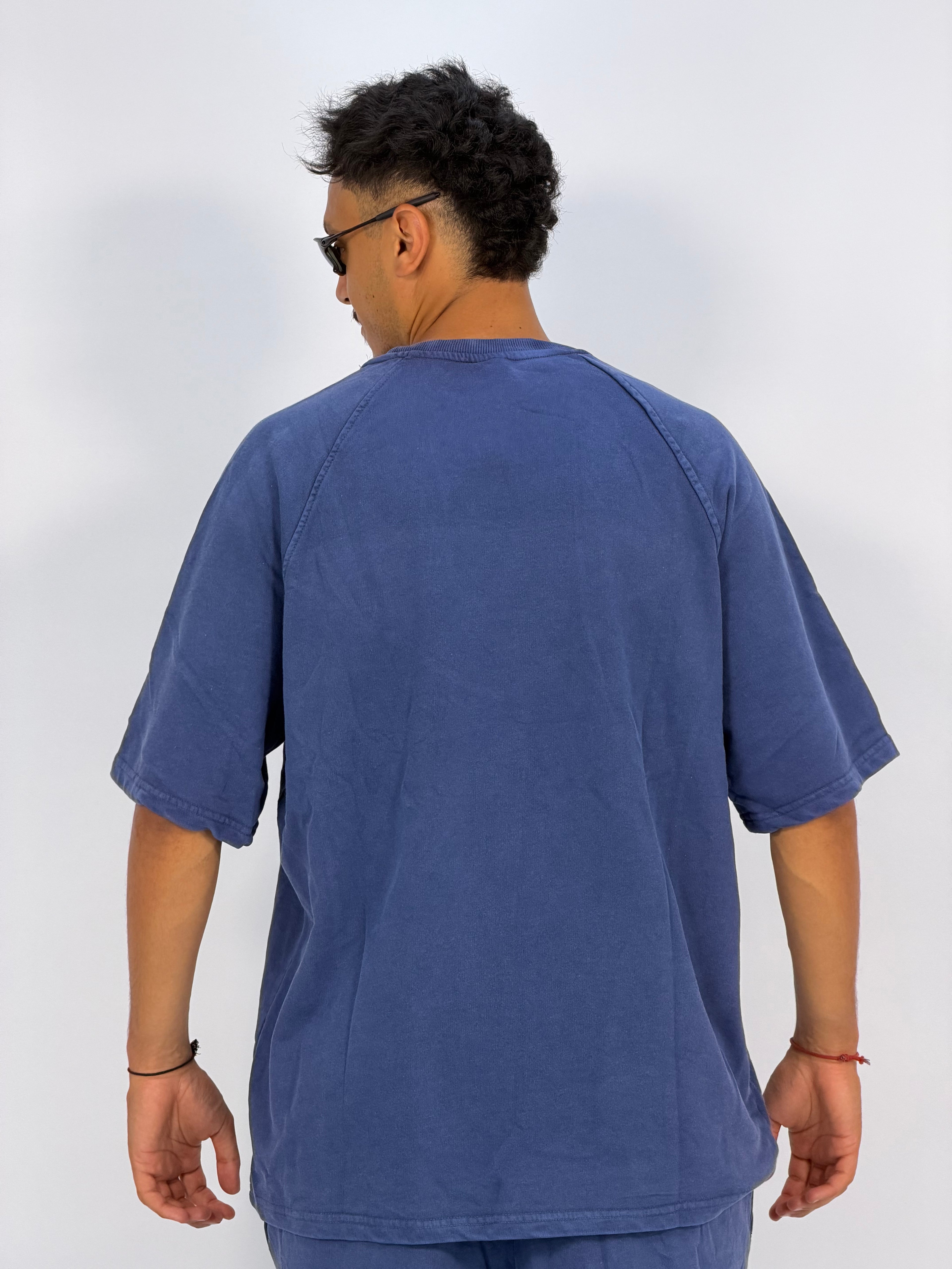 Ensemble “OCEAN DUST” Bleu – T-Shirt + Short Cargo Streetwear