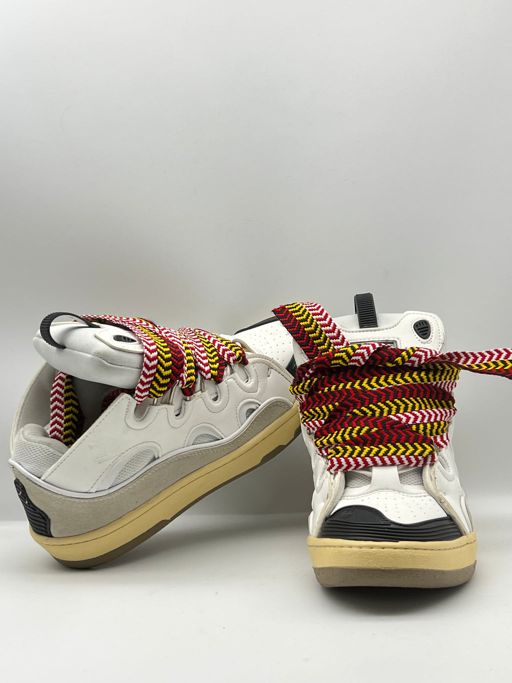 Sneakers ORIGINAL montantes blanches à lacets multicolores