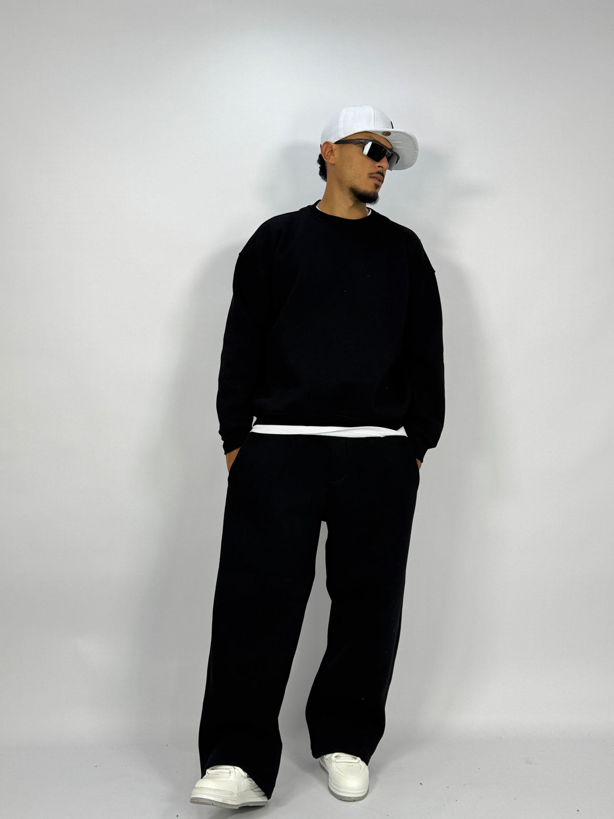 Ensemble Streetwear Oversize Noir – Sweat & Pantalon
