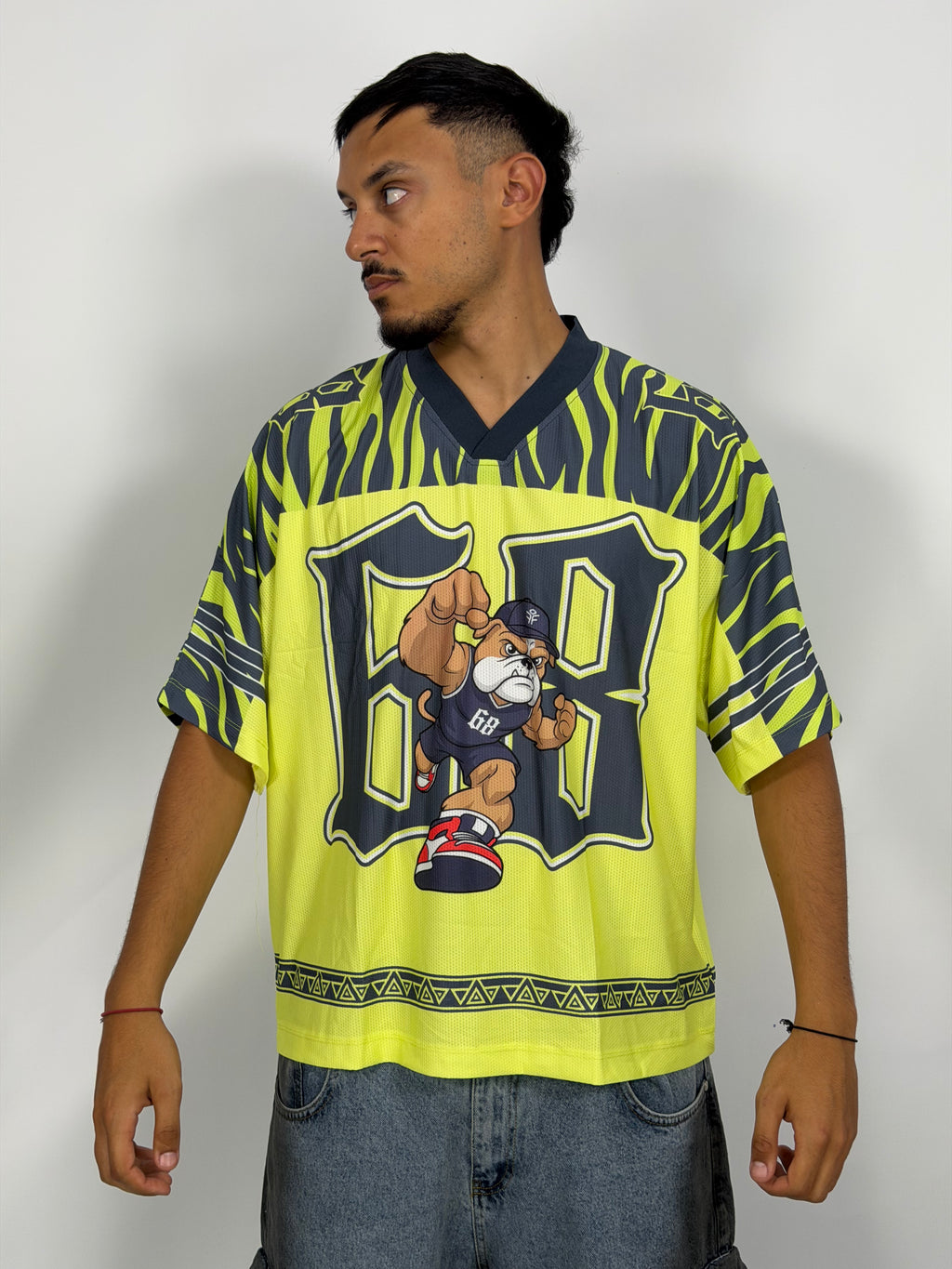 Jersey ORIGINAL Oversize Street Jaune – Bulldog 68 Edition
