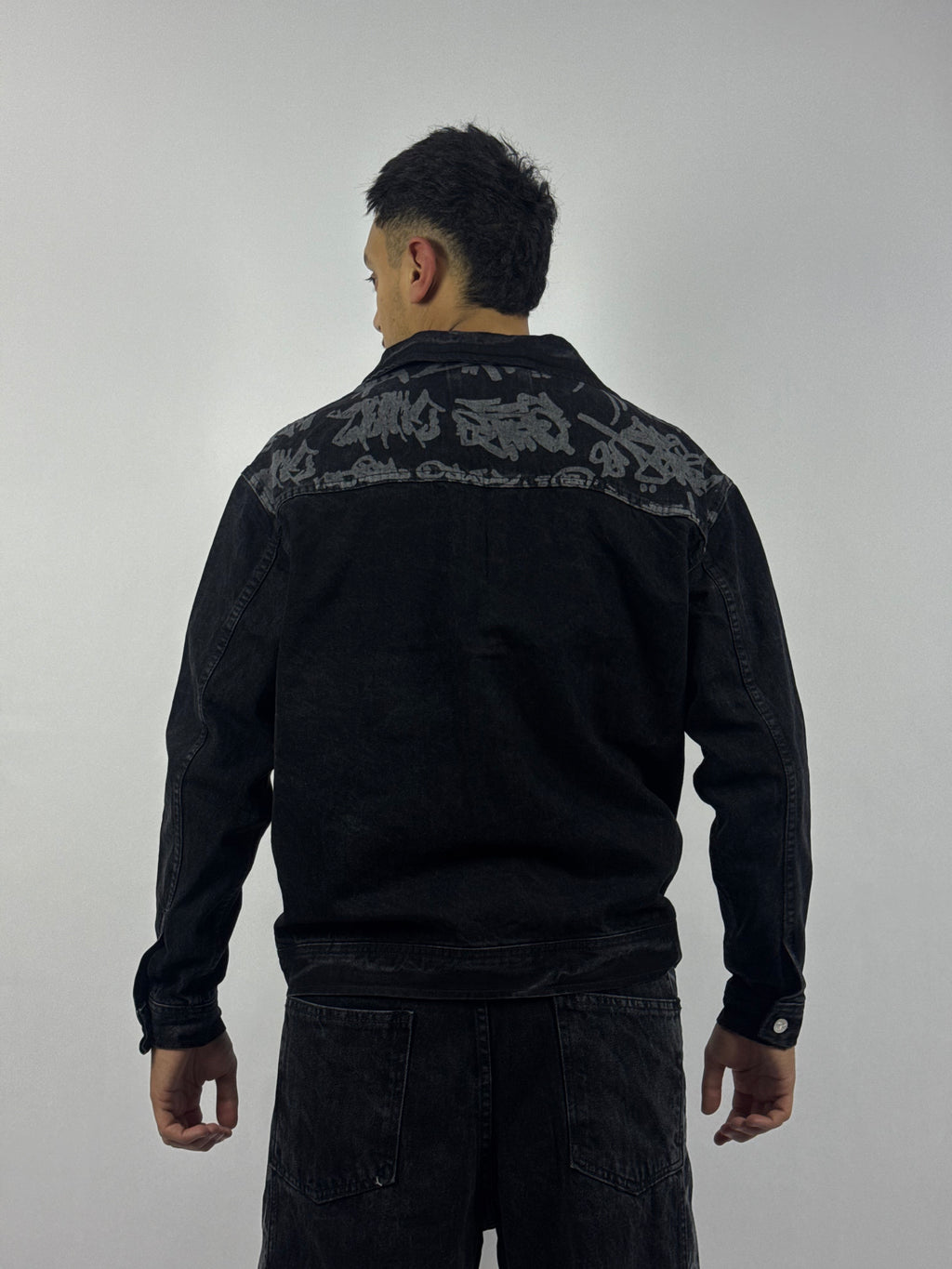 Ensemble Jeans Noir Premium – Veste & Pantalon