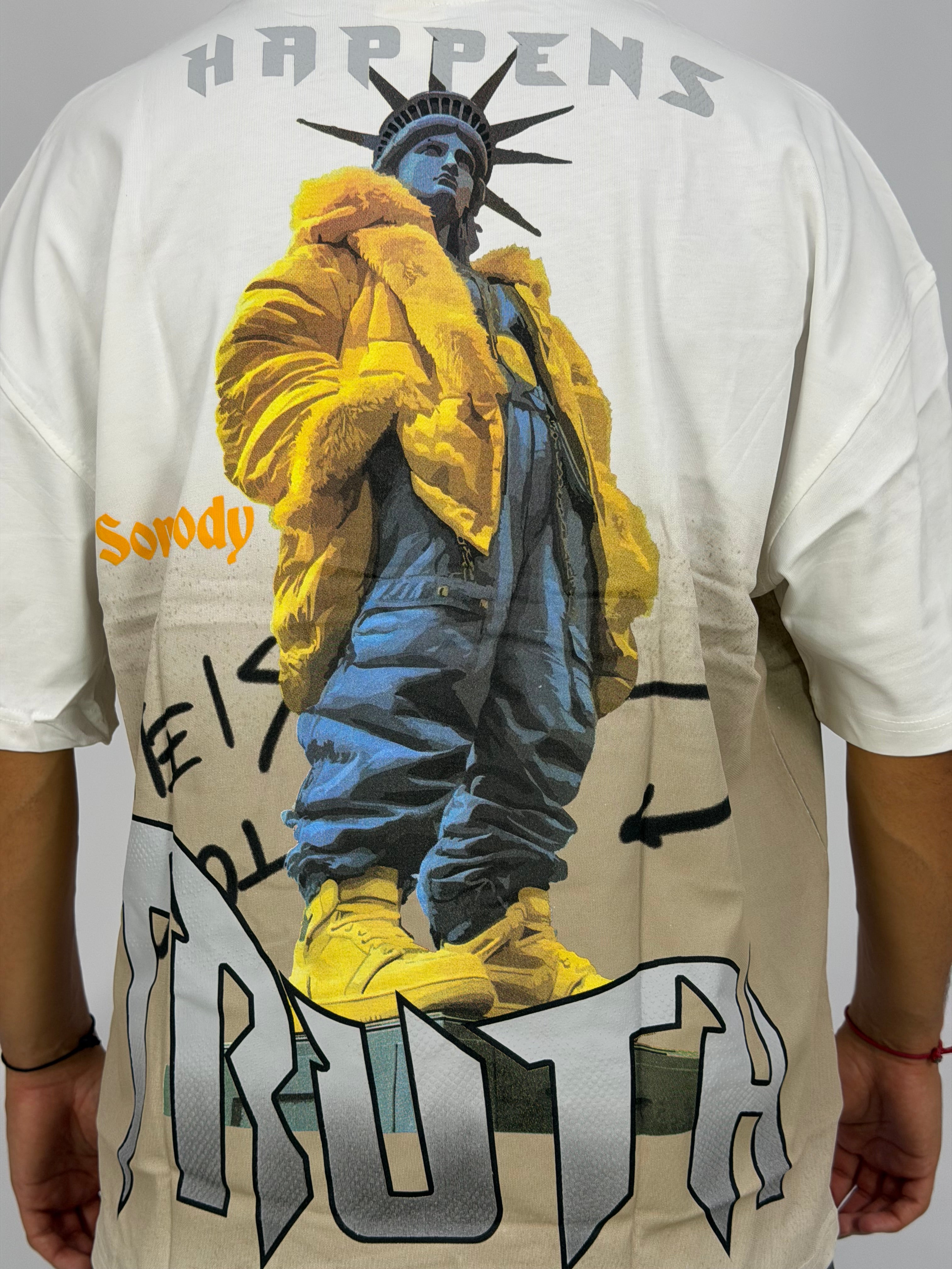 T-shirt ORIGINAL Oversize Blanc – TRUTH Street Graphic Edition