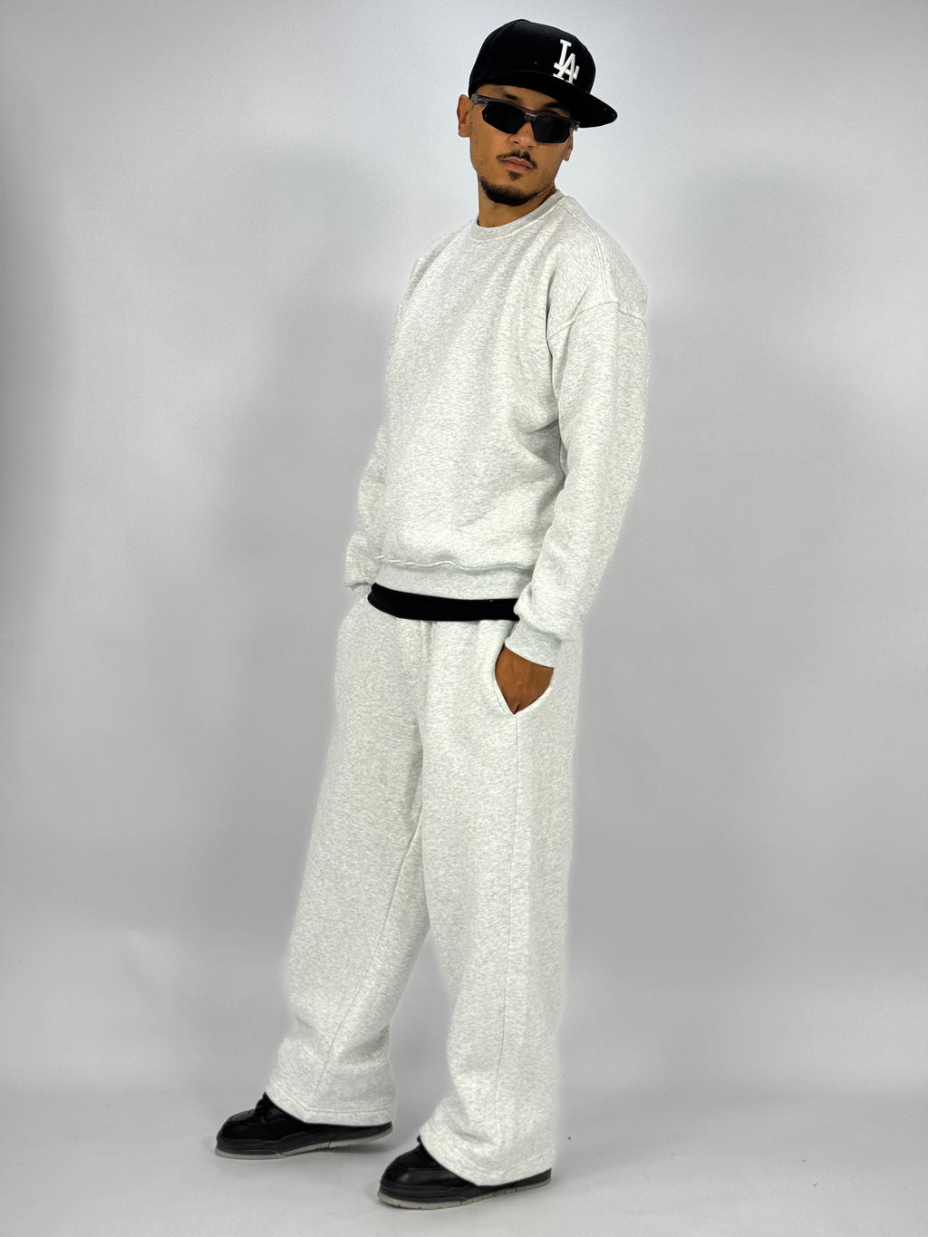 Ensemble Streetwear Oversize Blanc – Sweat & Pantalon
