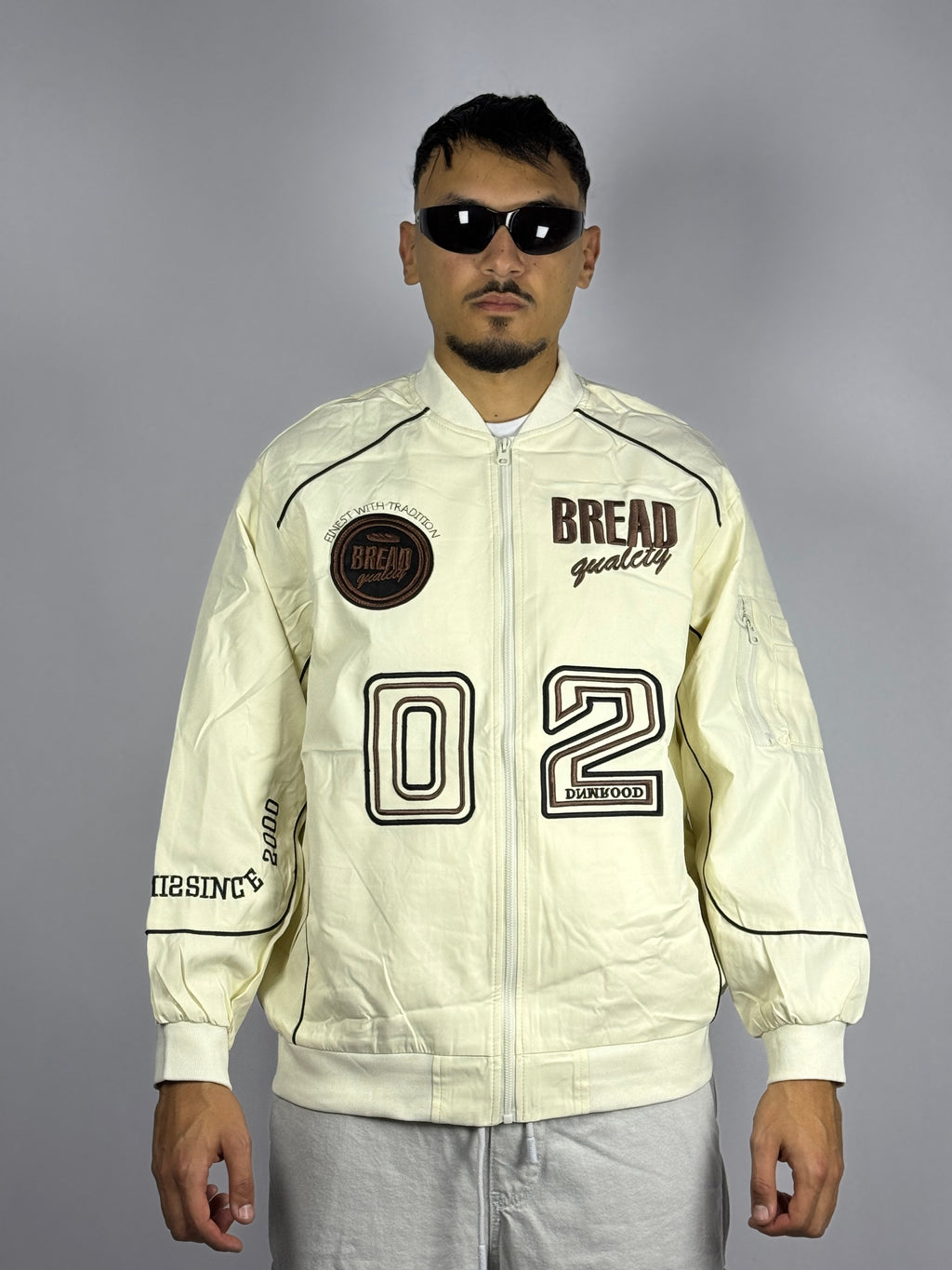 Veste Bomber Blanc BREAD – Style Street