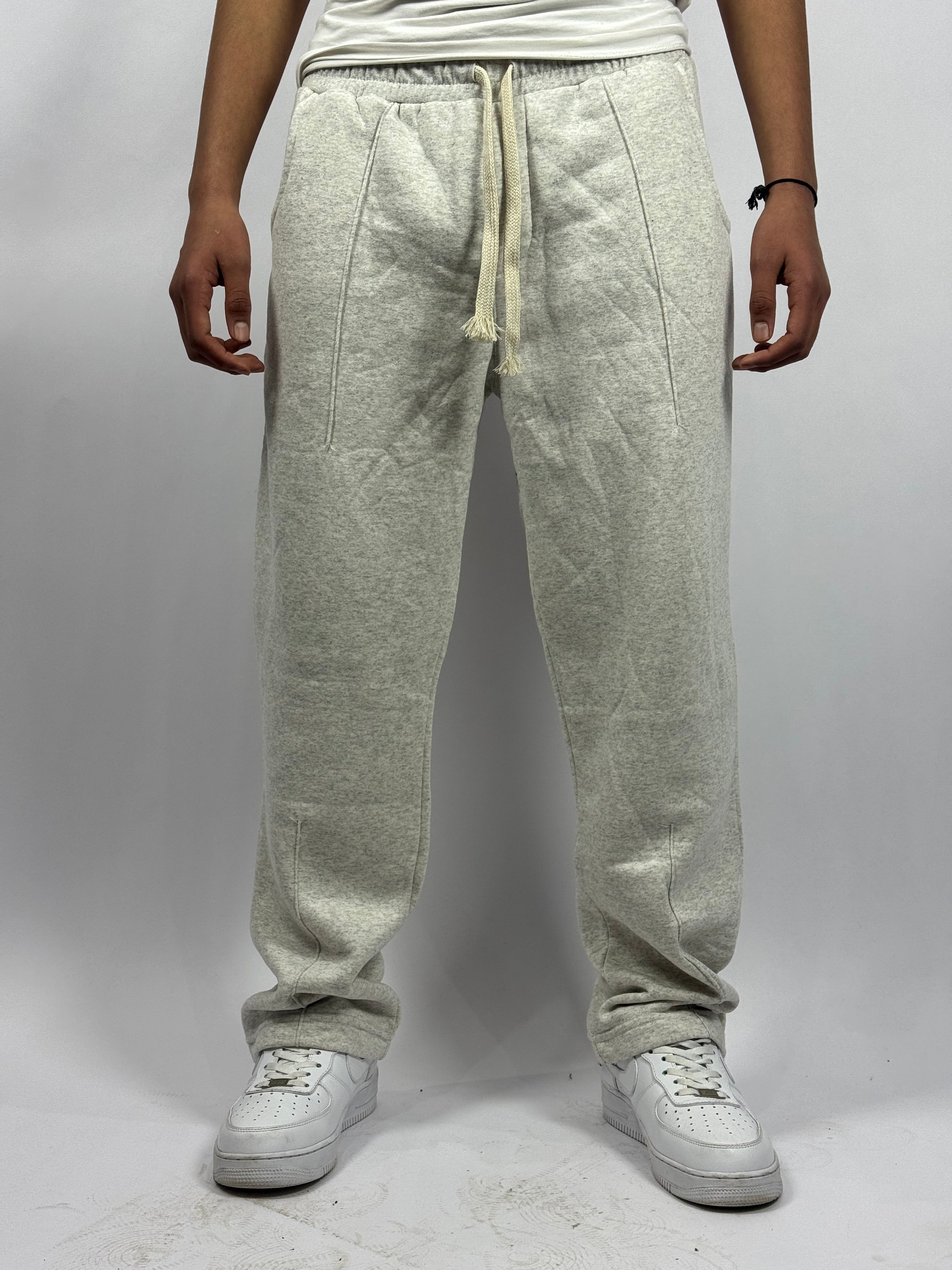 Pantalon Simple Baggy Gris
