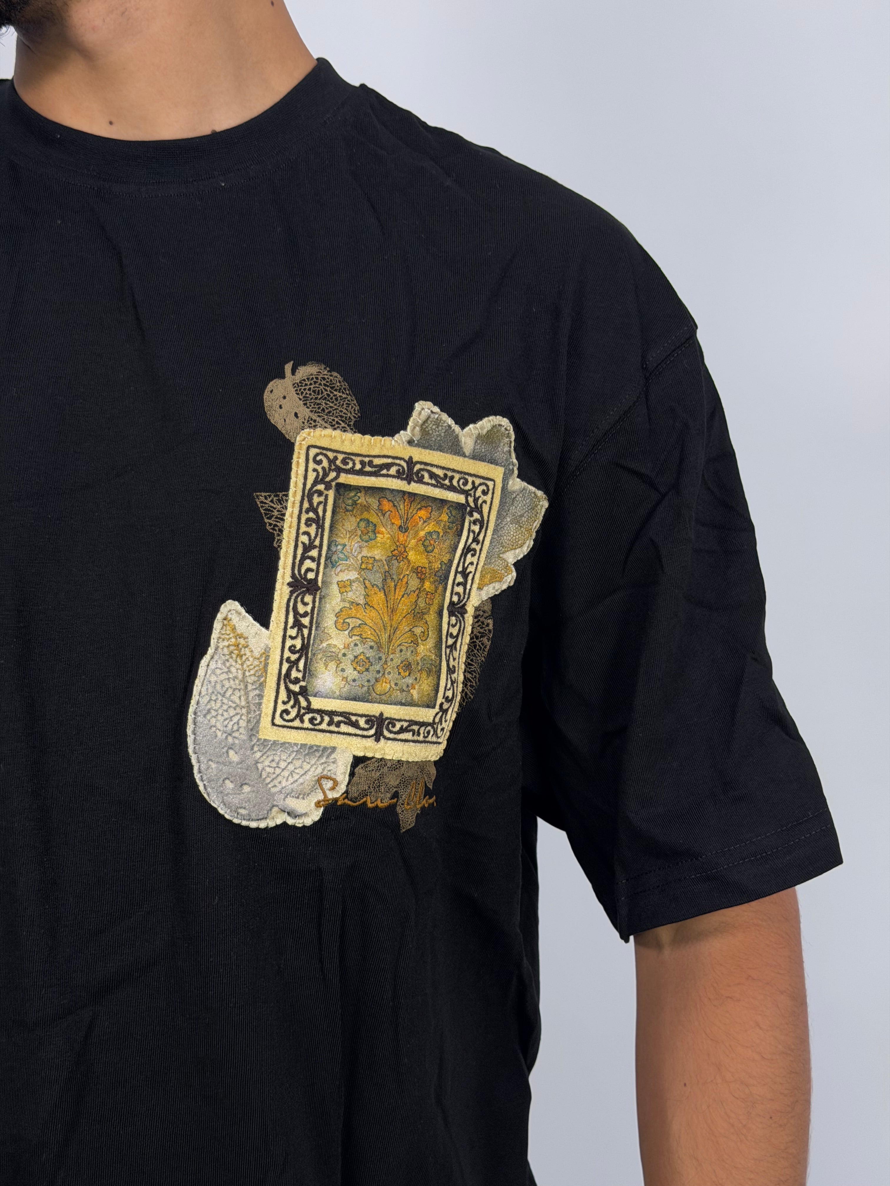 T-shirt ORIGINAL Oversize Noir – Paisley Message Edition