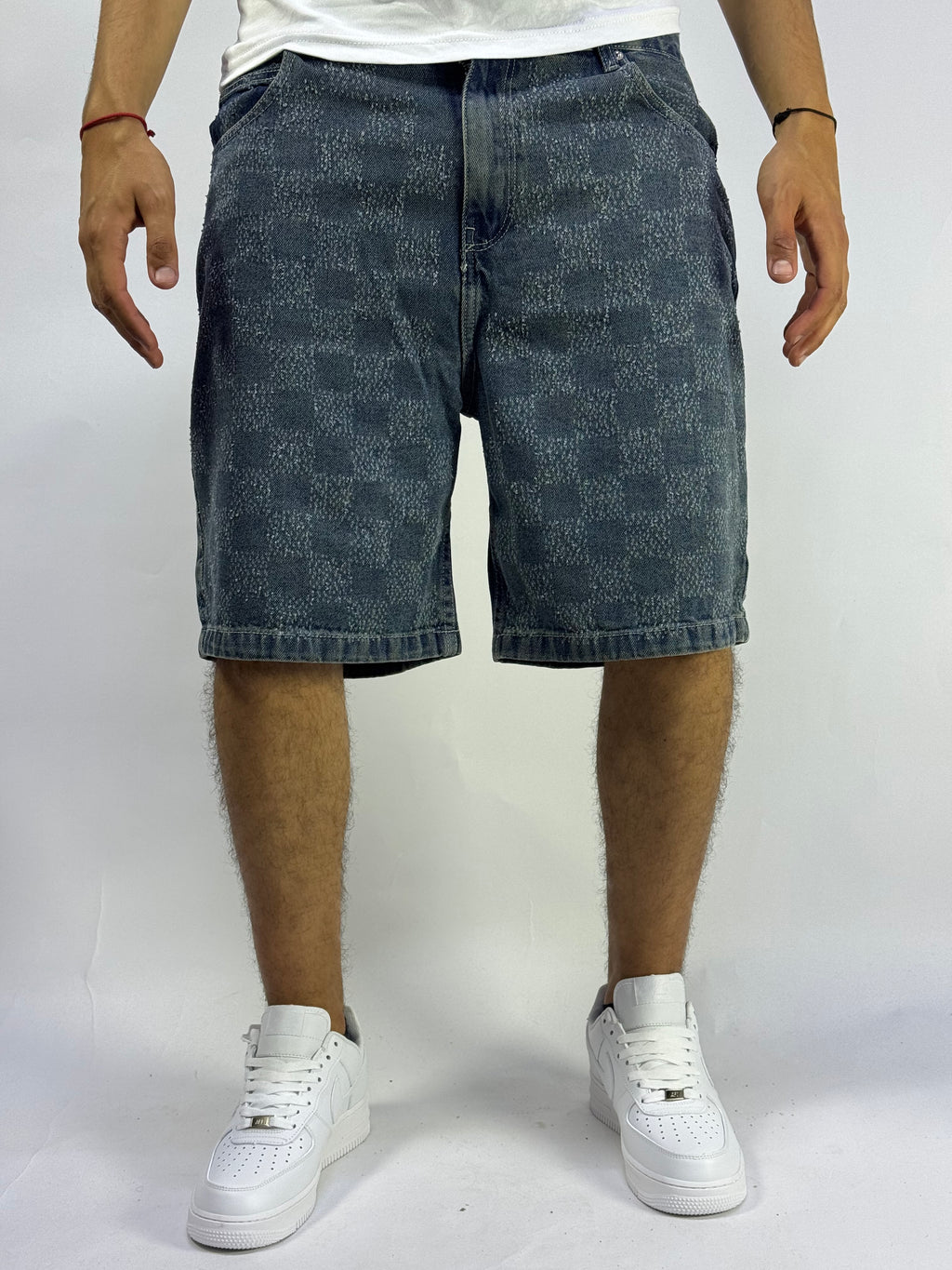 Short Denim Washed Gris – Coupe Baggy Streetwear Été