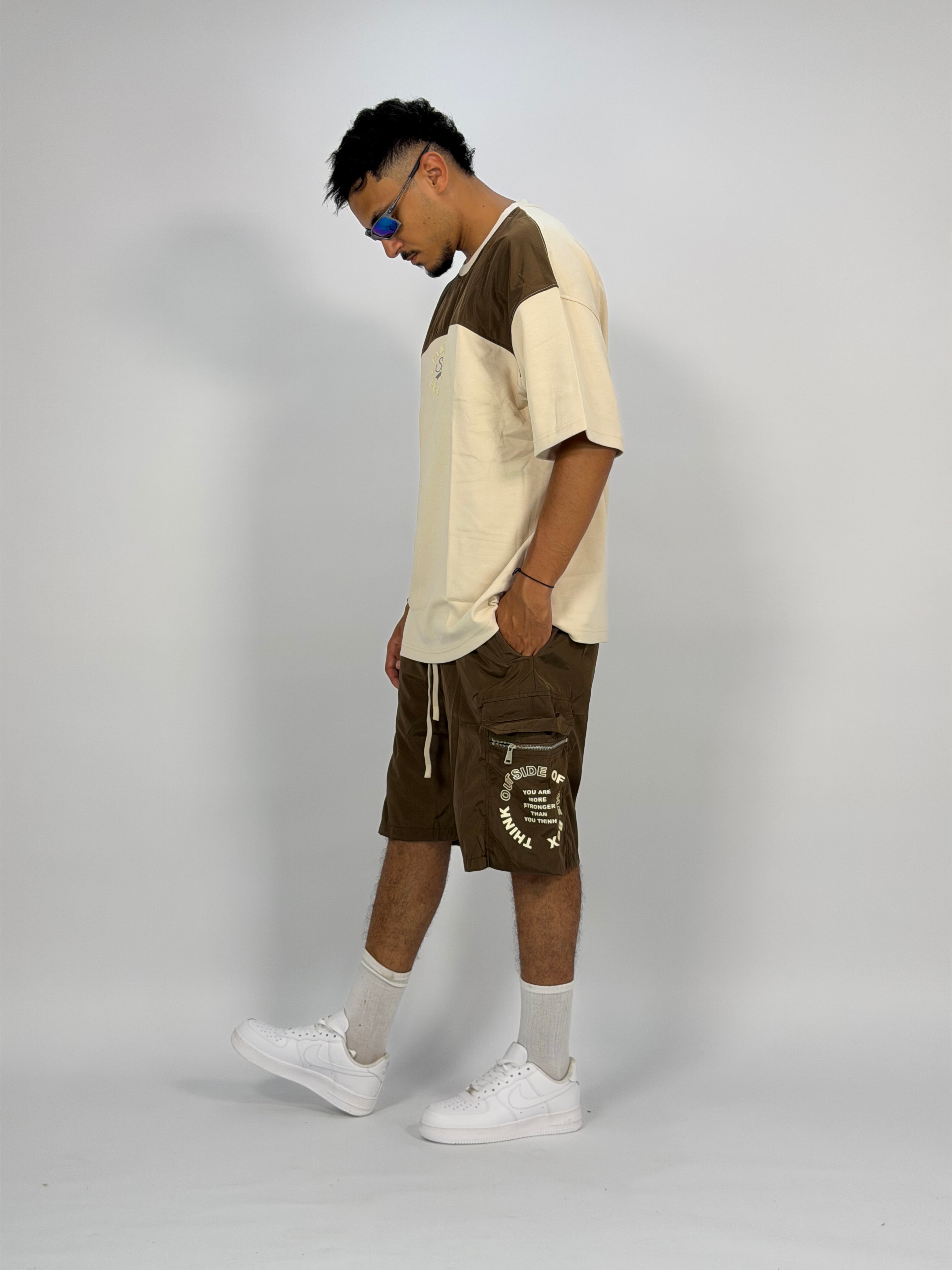 Ensemble “DUO FLOW” (A) – Set Bicolore Oversize Été