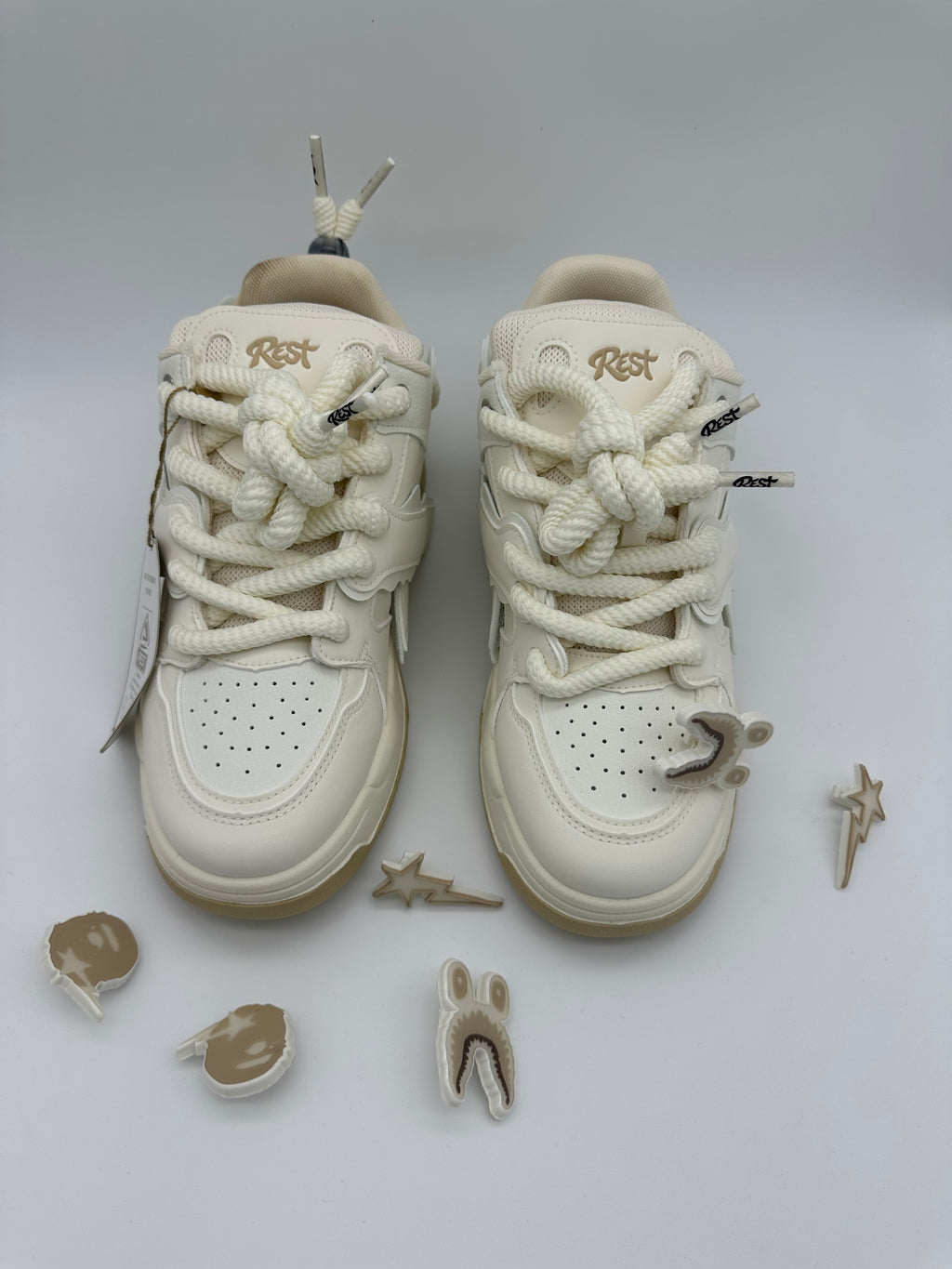 Espadrille REST ORIGINAL OVERSIZE - Blanc/Gold