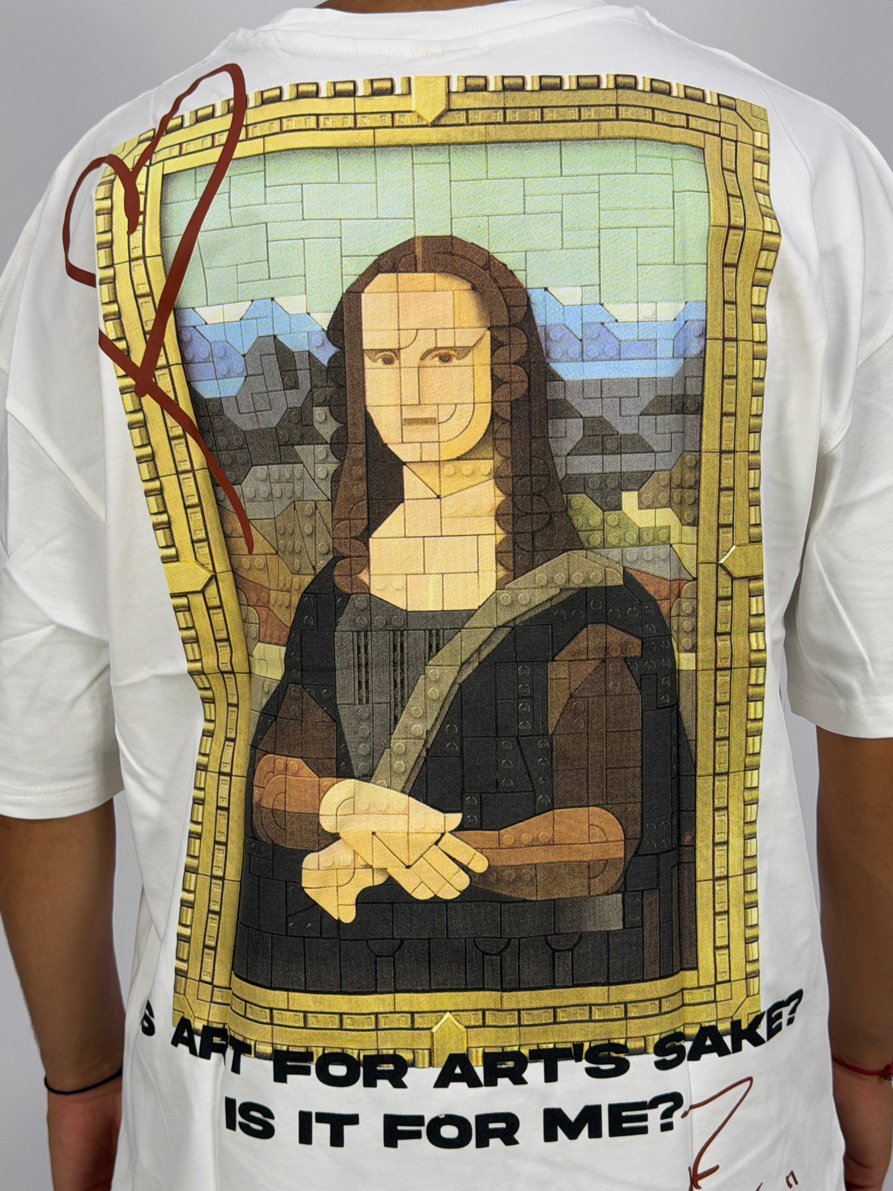 T-shirt ORIGINAL Oversize Blanc – MonaLisa Art Edition