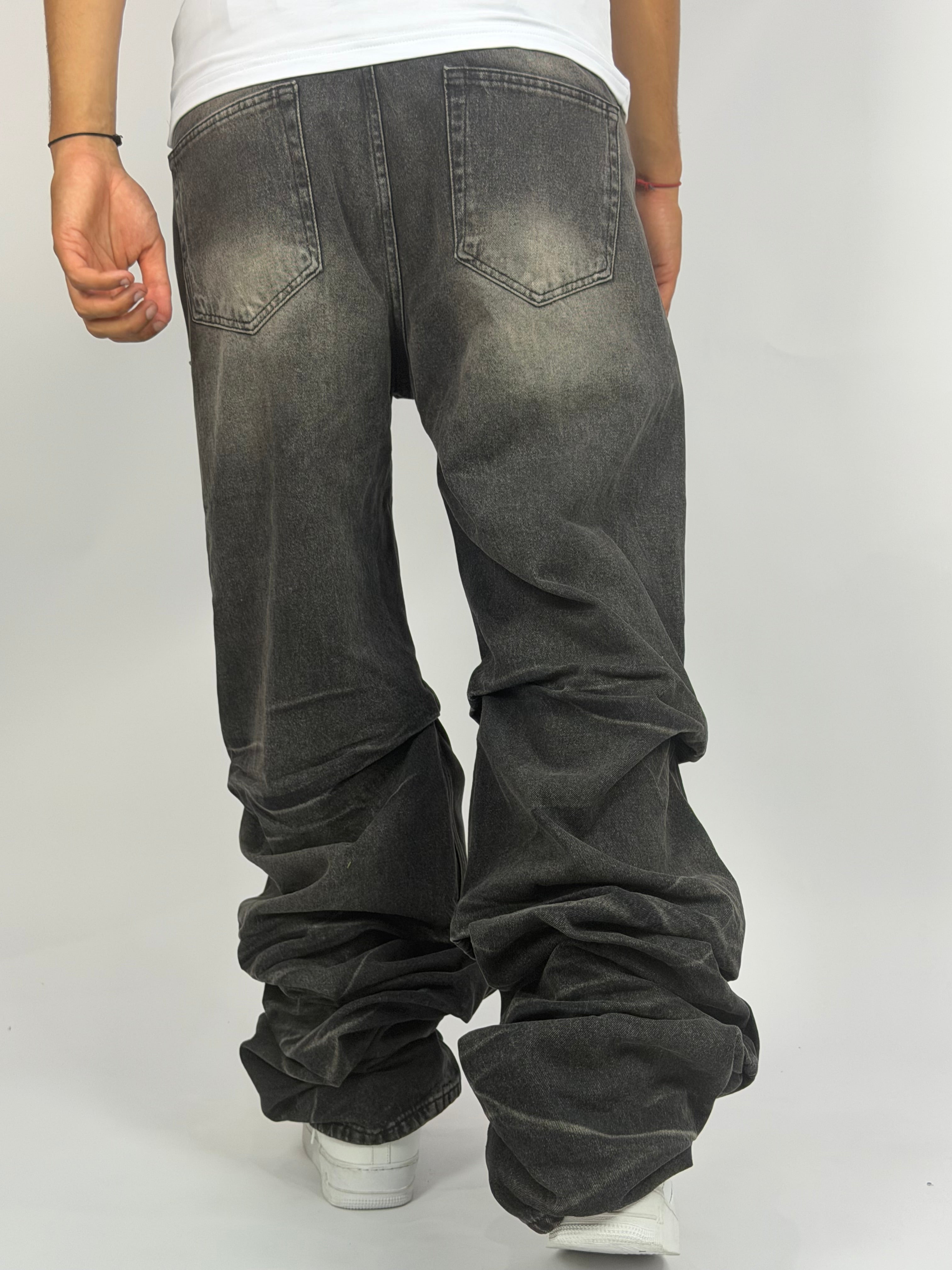 Jeans ORIGINAL Denim Oversize Destroy – Washed Black Distressed Edition