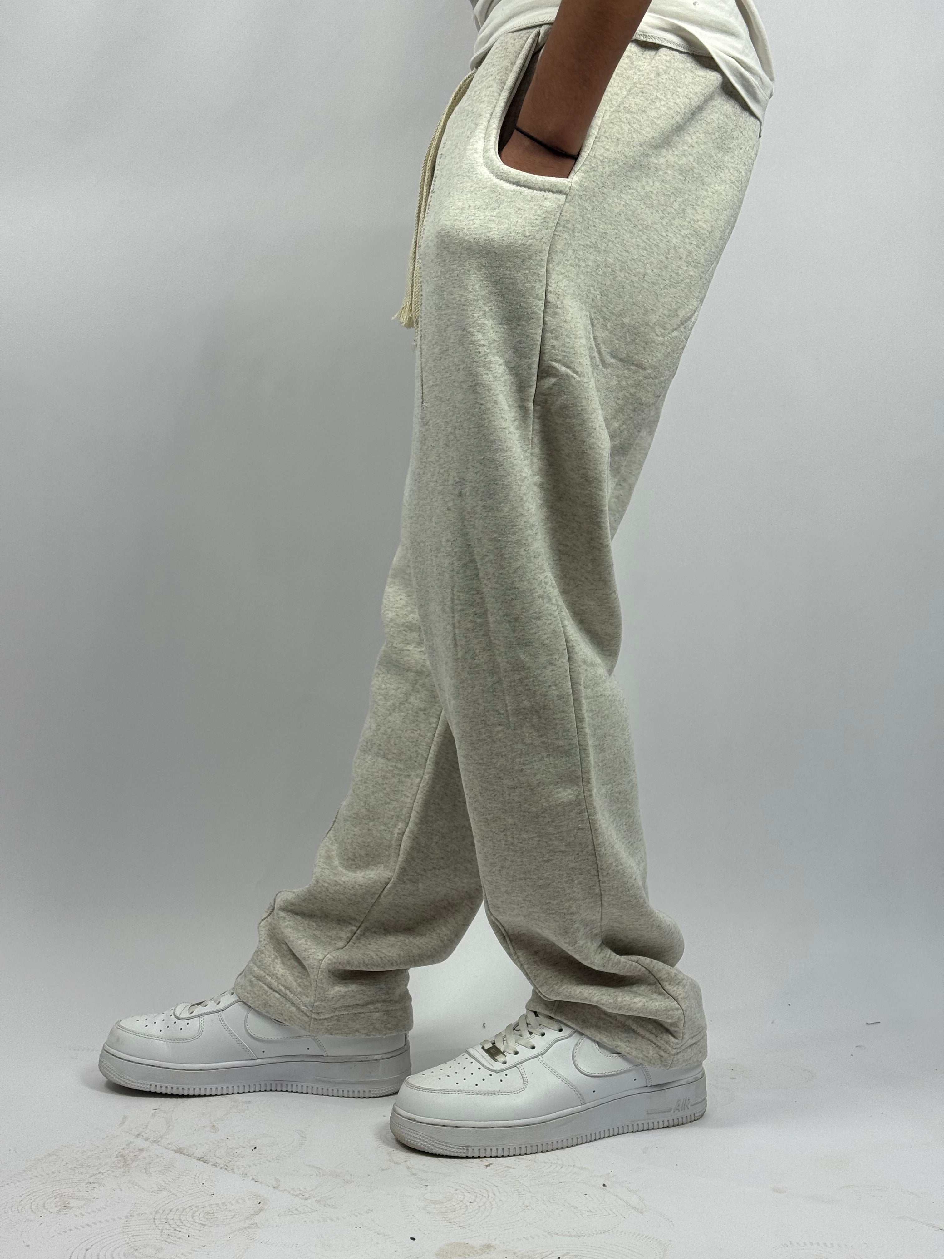Pantalon Simple Baggy Gris