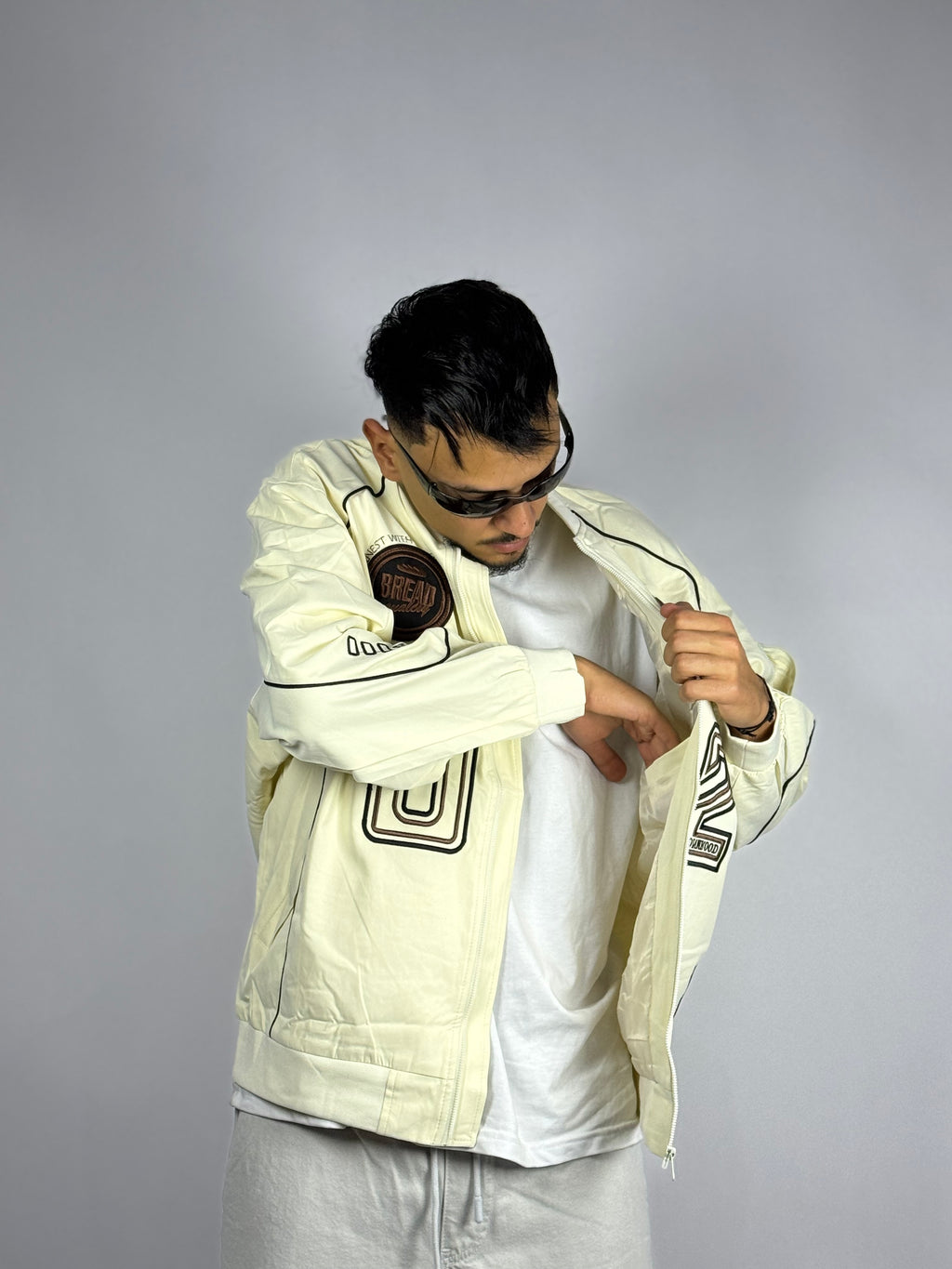 Veste Bomber Blanc BREAD – Style Street
