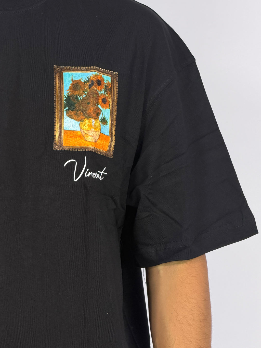 T-shirt Original Oversize Noir – Art Gallery Statement Edition
