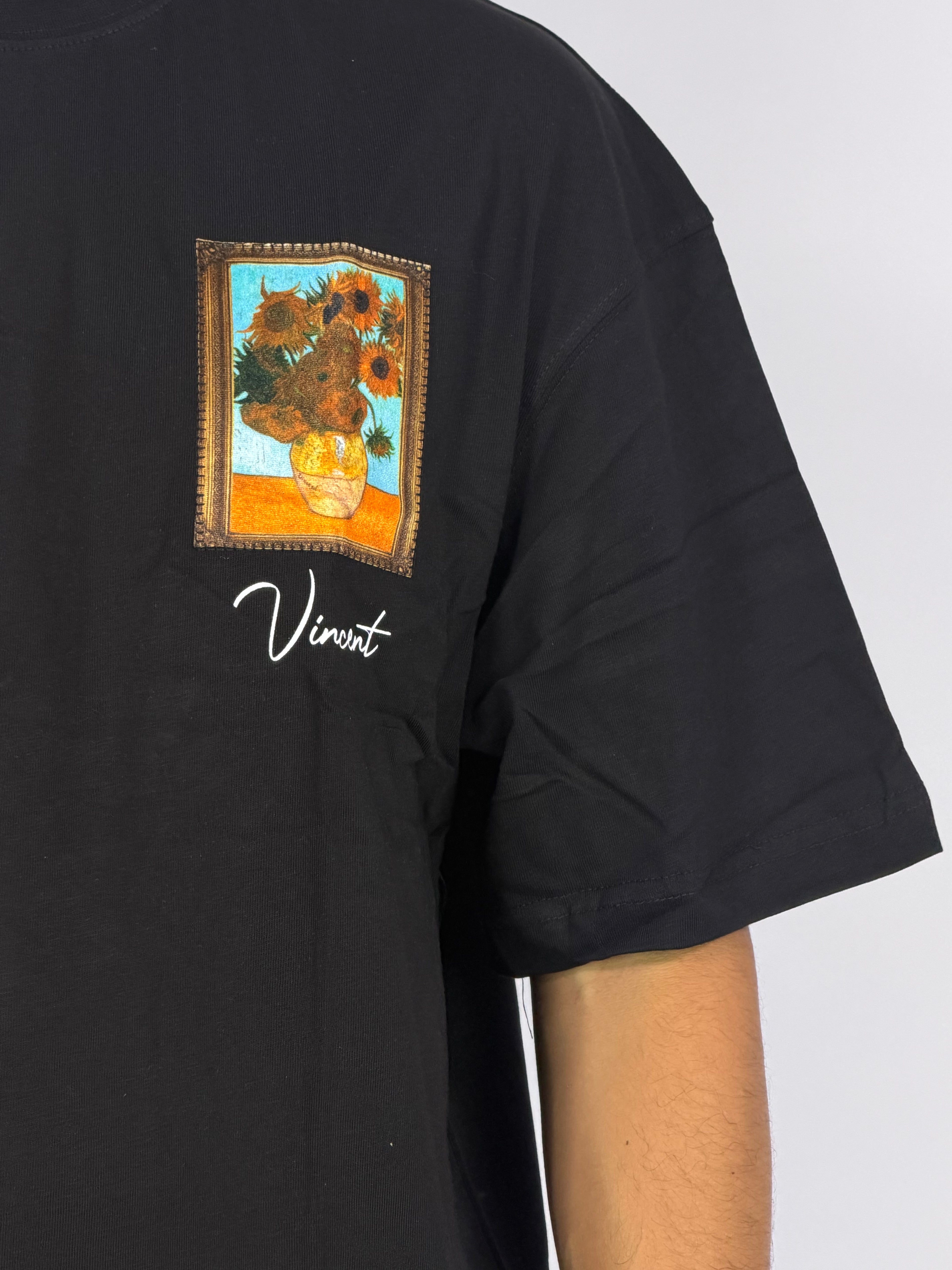 T-shirt Original Oversize Noir – Art Gallery Statement Edition