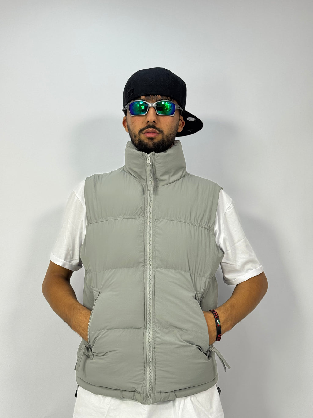Doudoune 1 ère Qualité Gris  – Gilet Puffer Streetwear