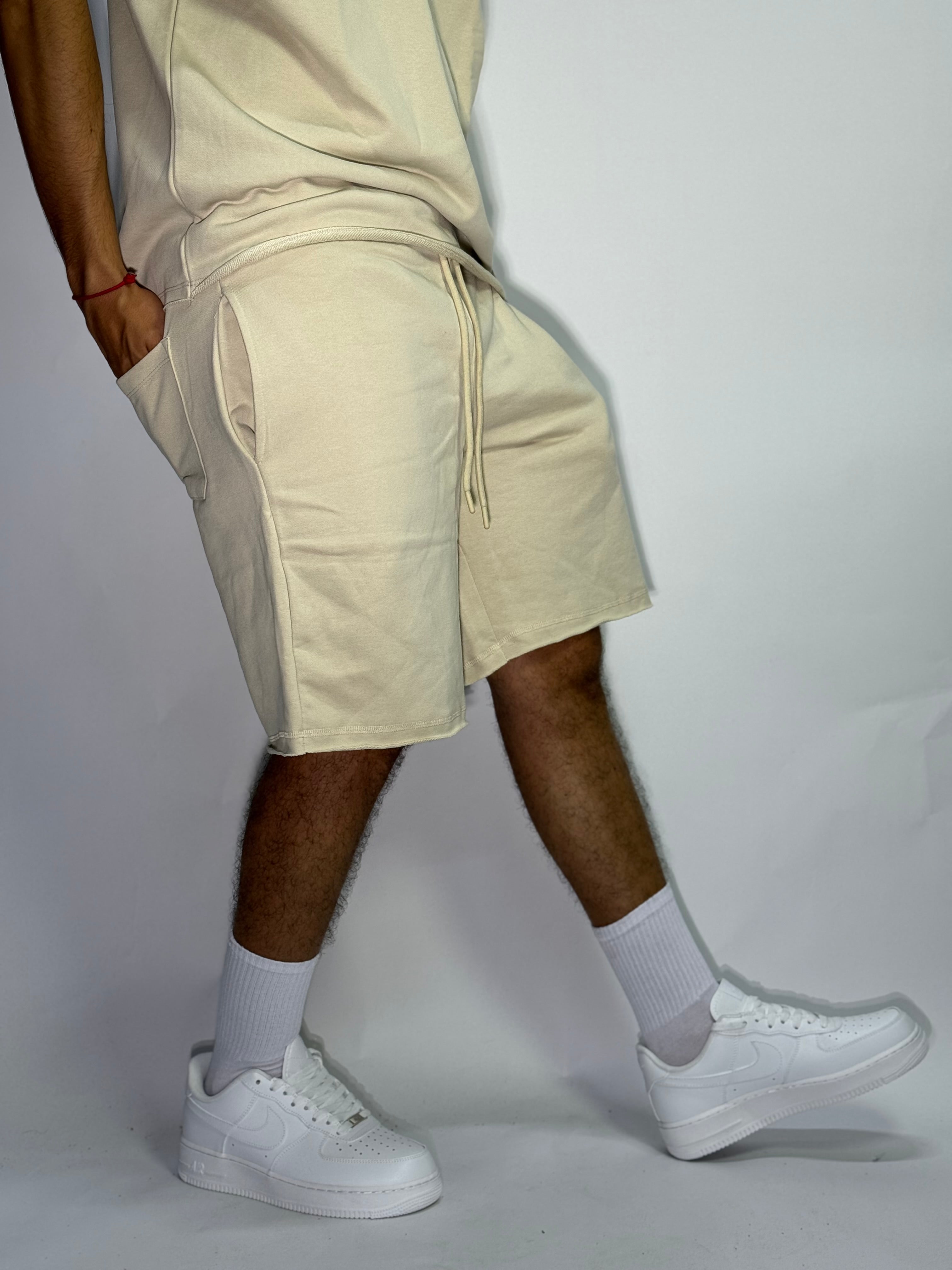 Ensemble Été Beige 1ère Qualité – Sans Manches + Short Ultra Confort