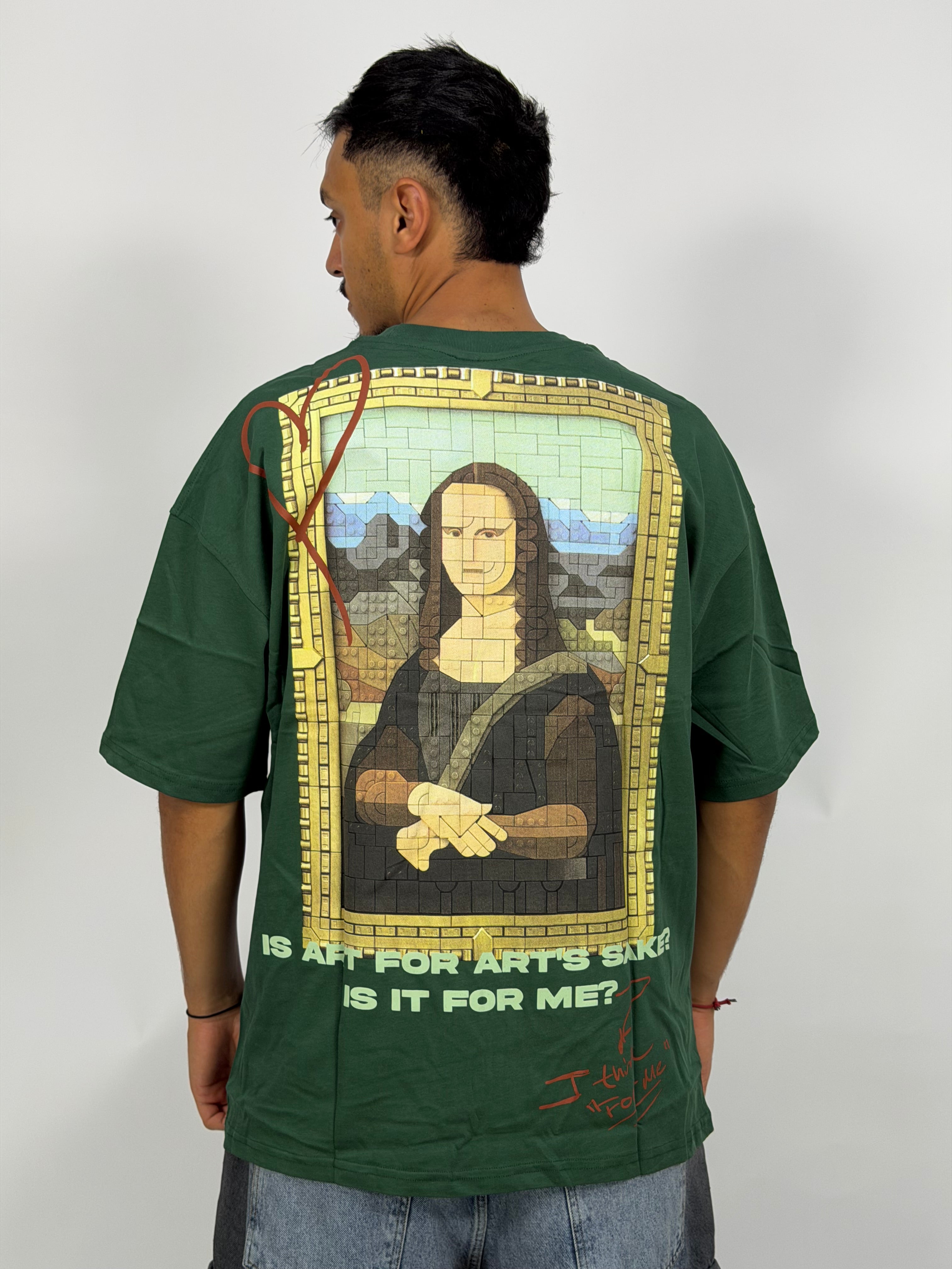 T-shirt ORIGINAL Oversize Vert – MonaLisa Art Edition