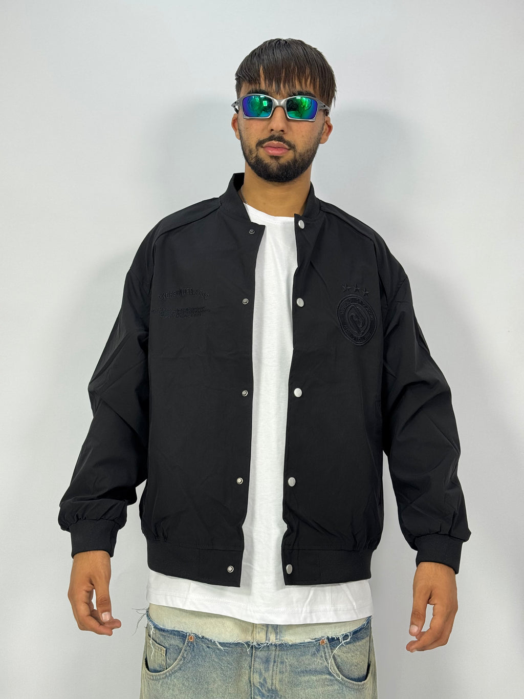 Veste Blouson Noir Monochrome – Urban Form