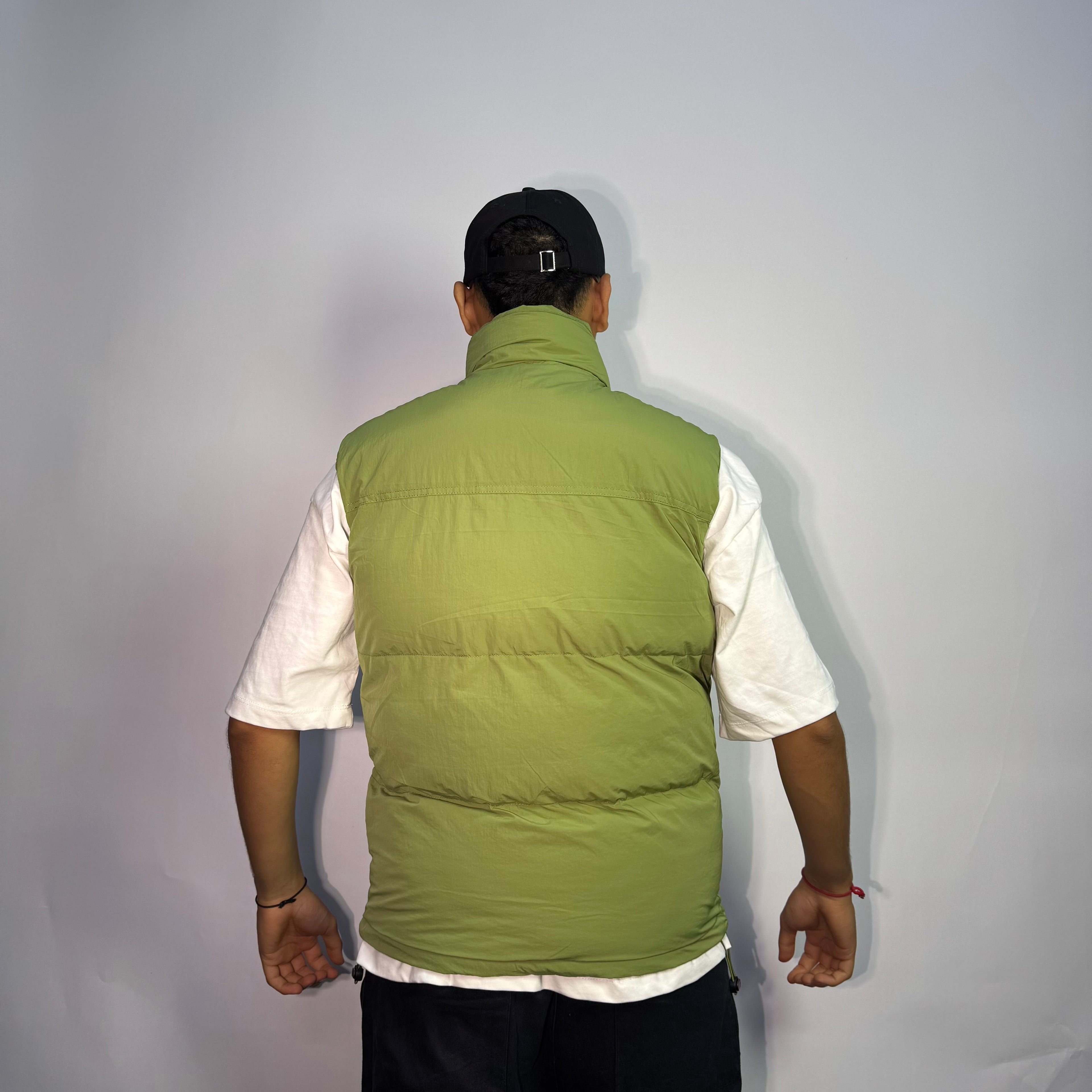 Doudoune Vert Oversize Gris – Style Streetwear